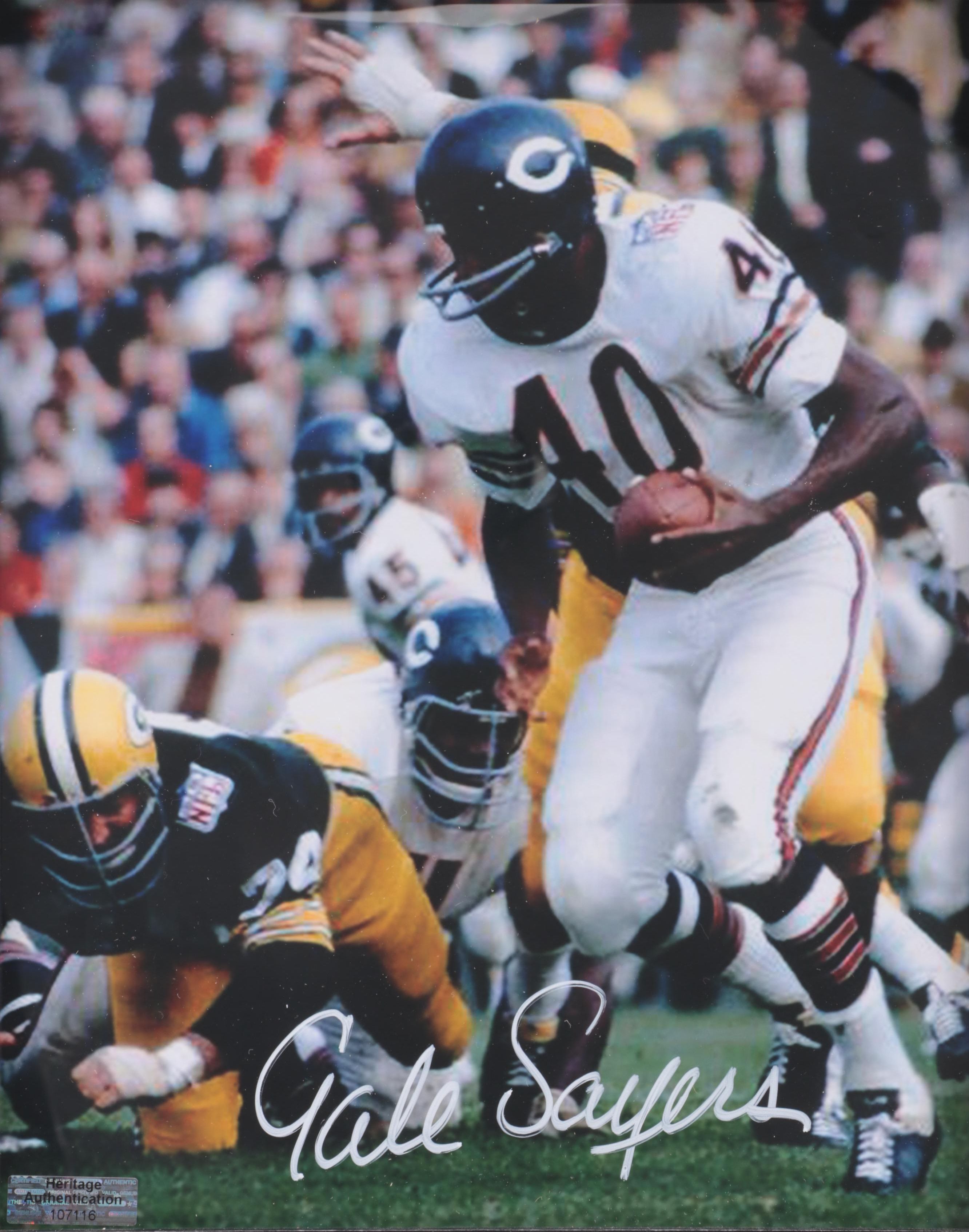 Chicago Bears Gale Sayers Signed Framed Giclée