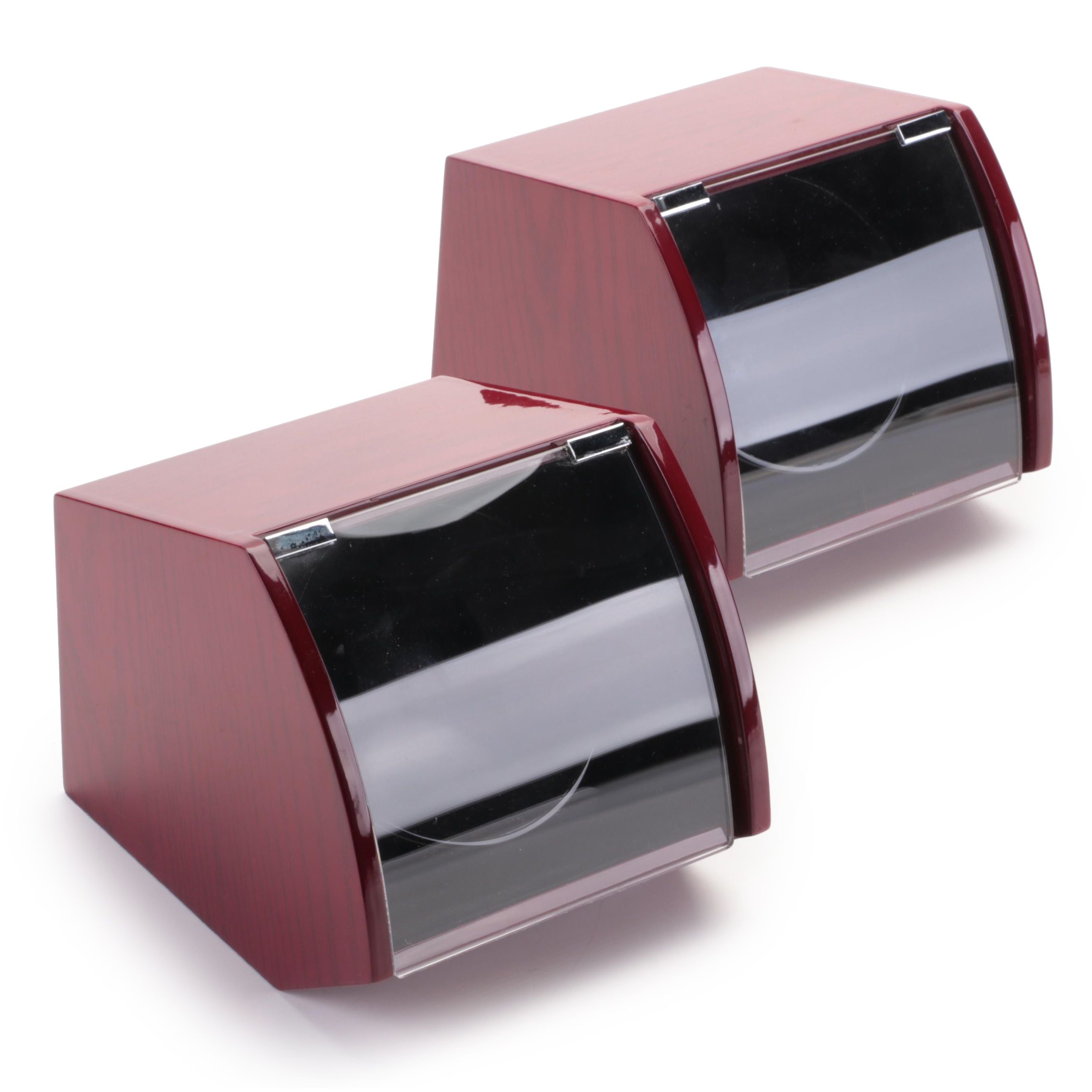Pair of Dual Turntable Watch Winders with High Gloss Finish