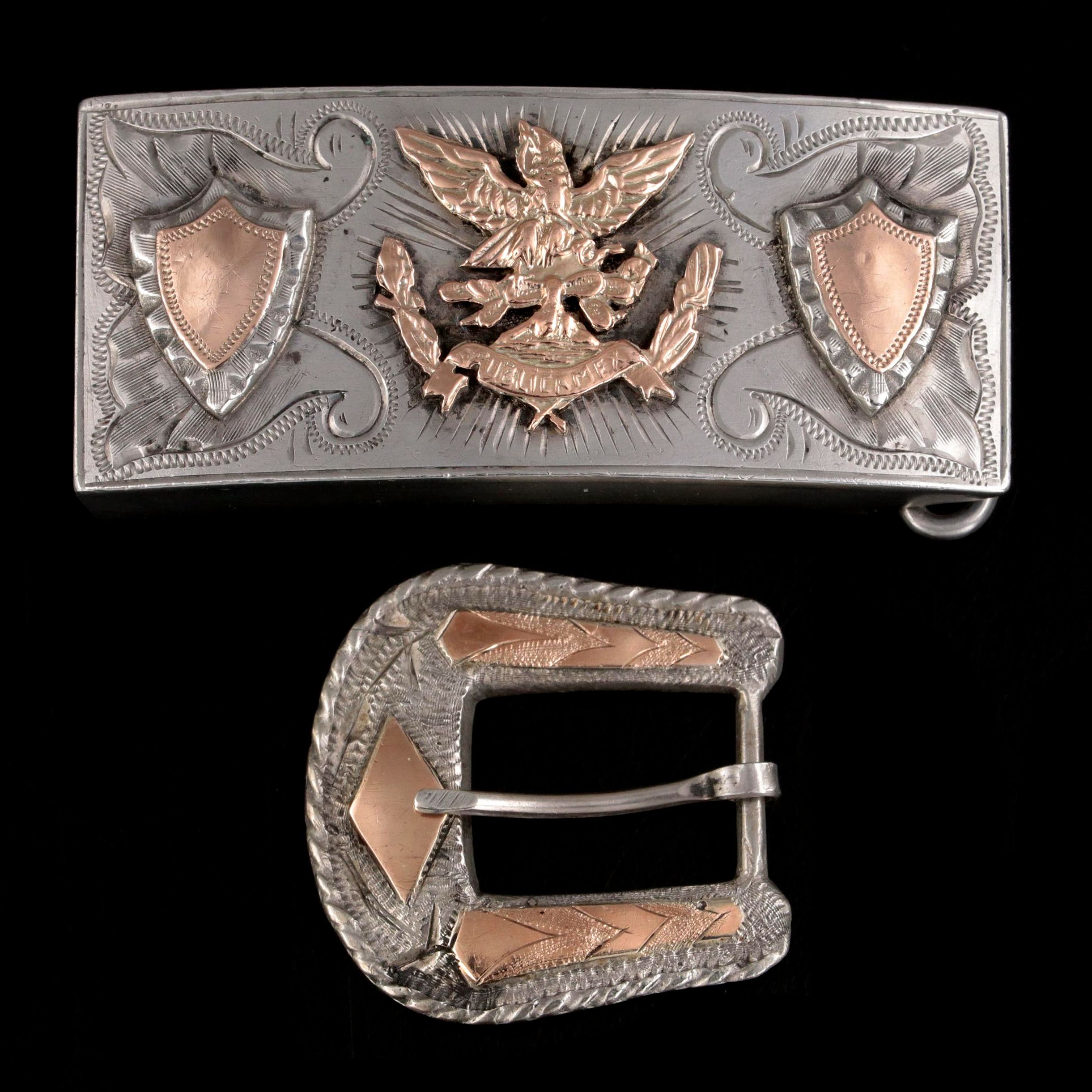 Mexican Sterling Silver Belt Buckles