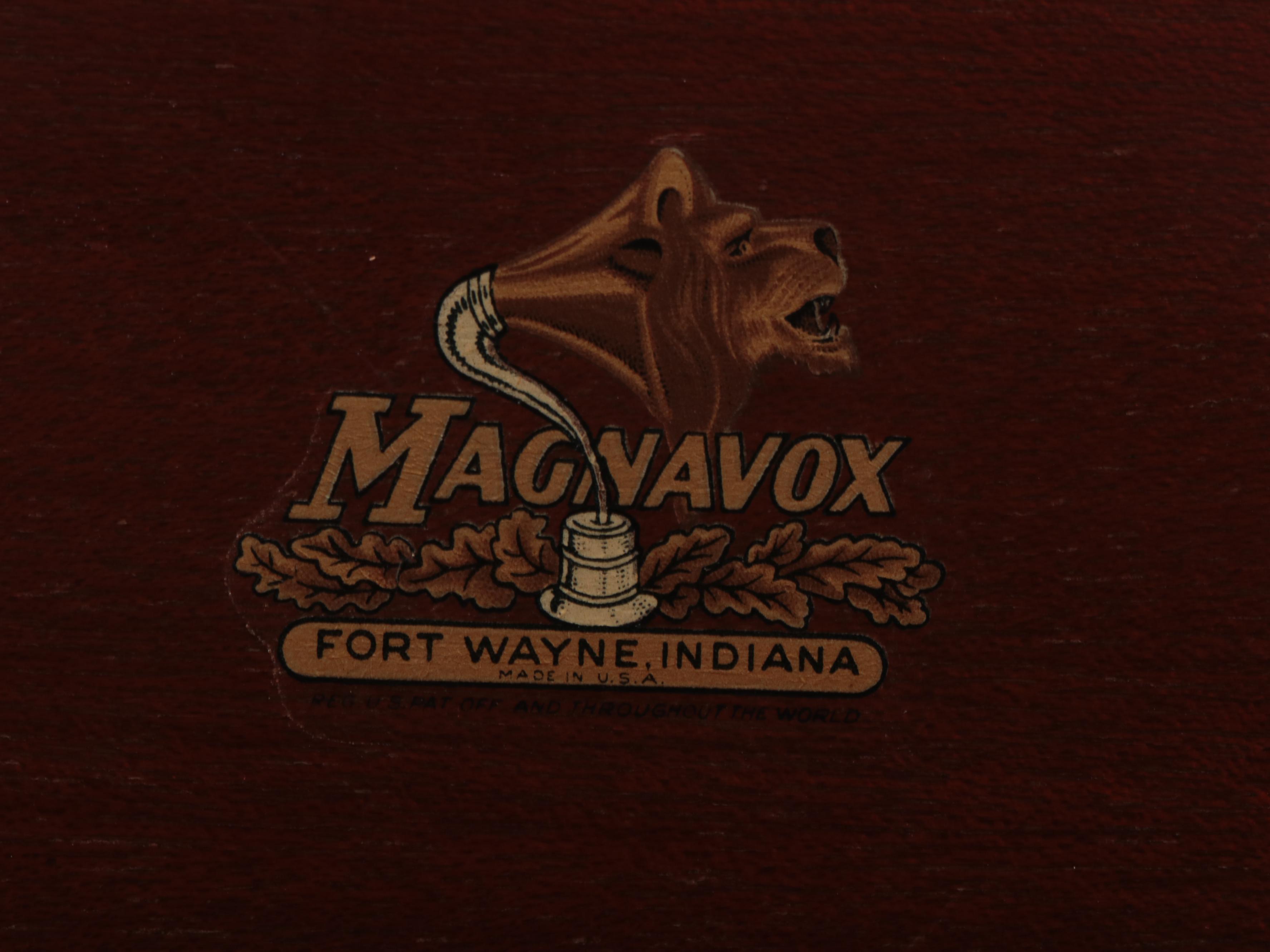 Vintage Magnavox "Georgian" Mahogany Stereo Cabinet with Turntable