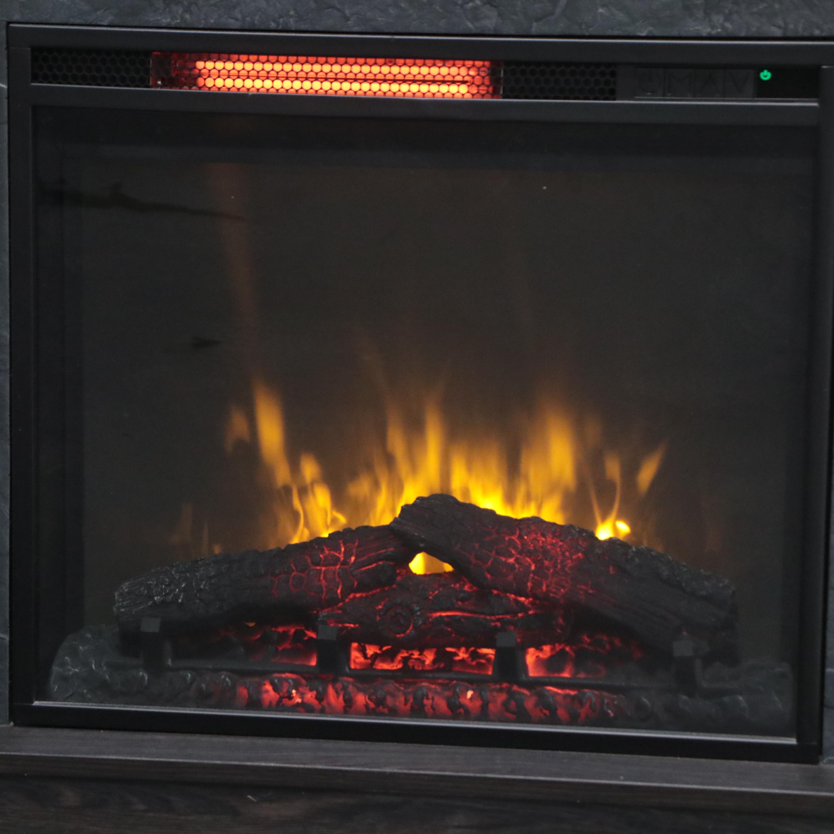 Greentouch "Model 2320C-PB" Rolling Electric Fireplace
