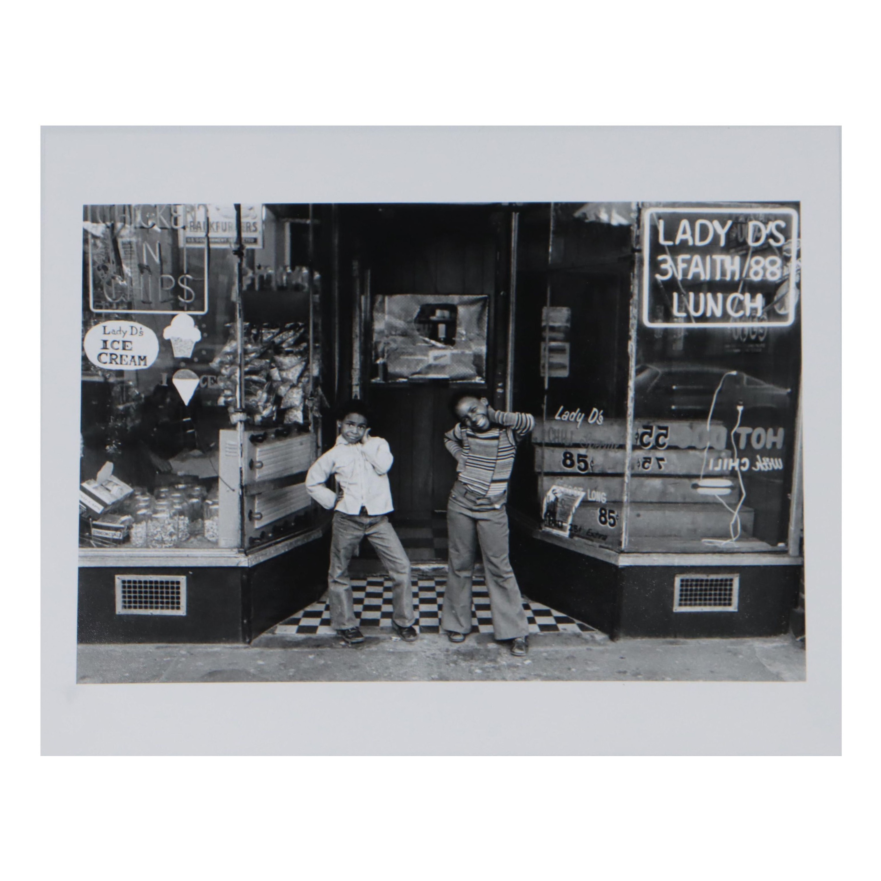 Dawoud Bey Digital Photograph "Two Girls at Lady D's, Harlem"