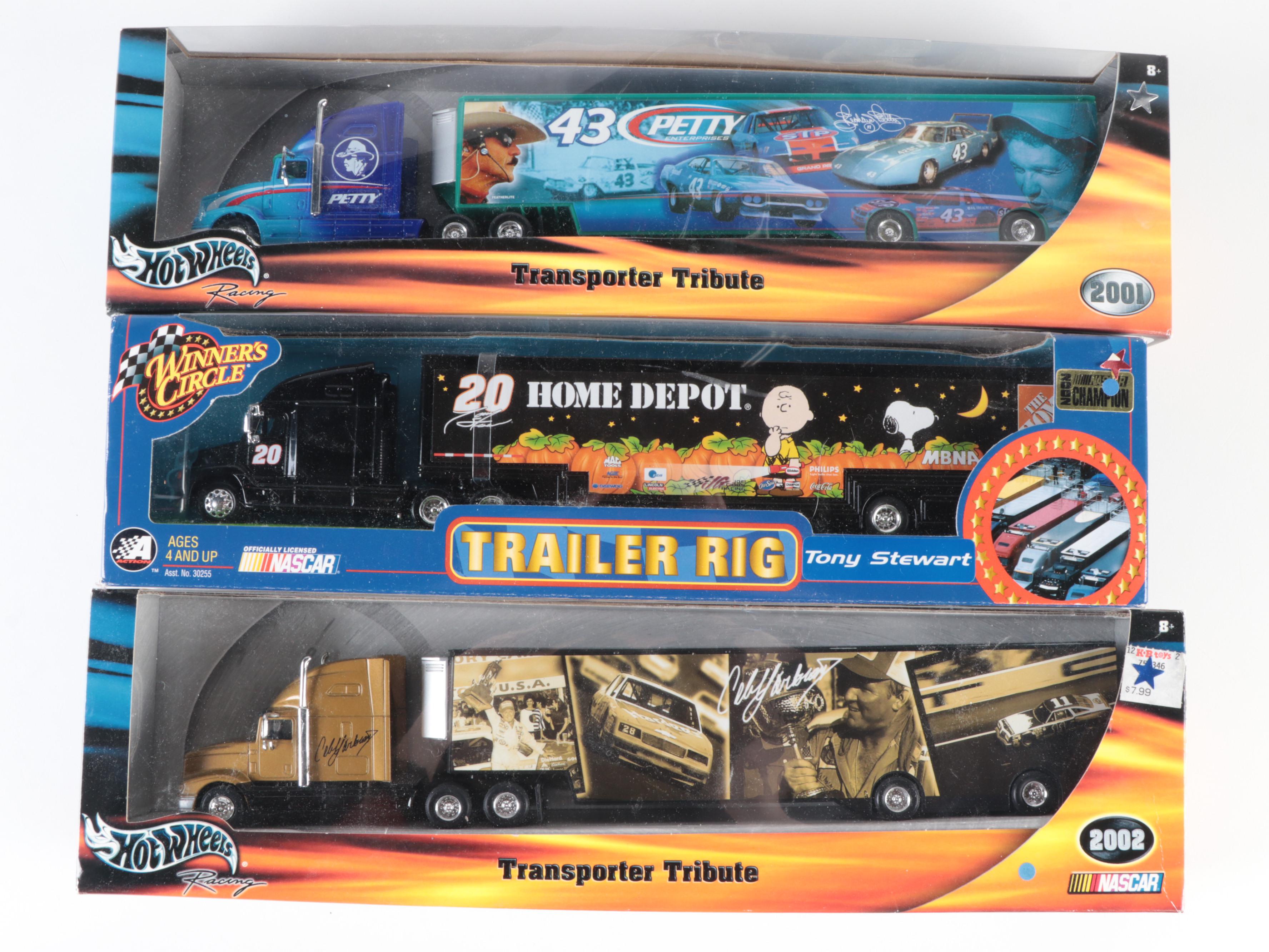 Hot Wheels Racing Transporter Tribute Diecast Vehicles