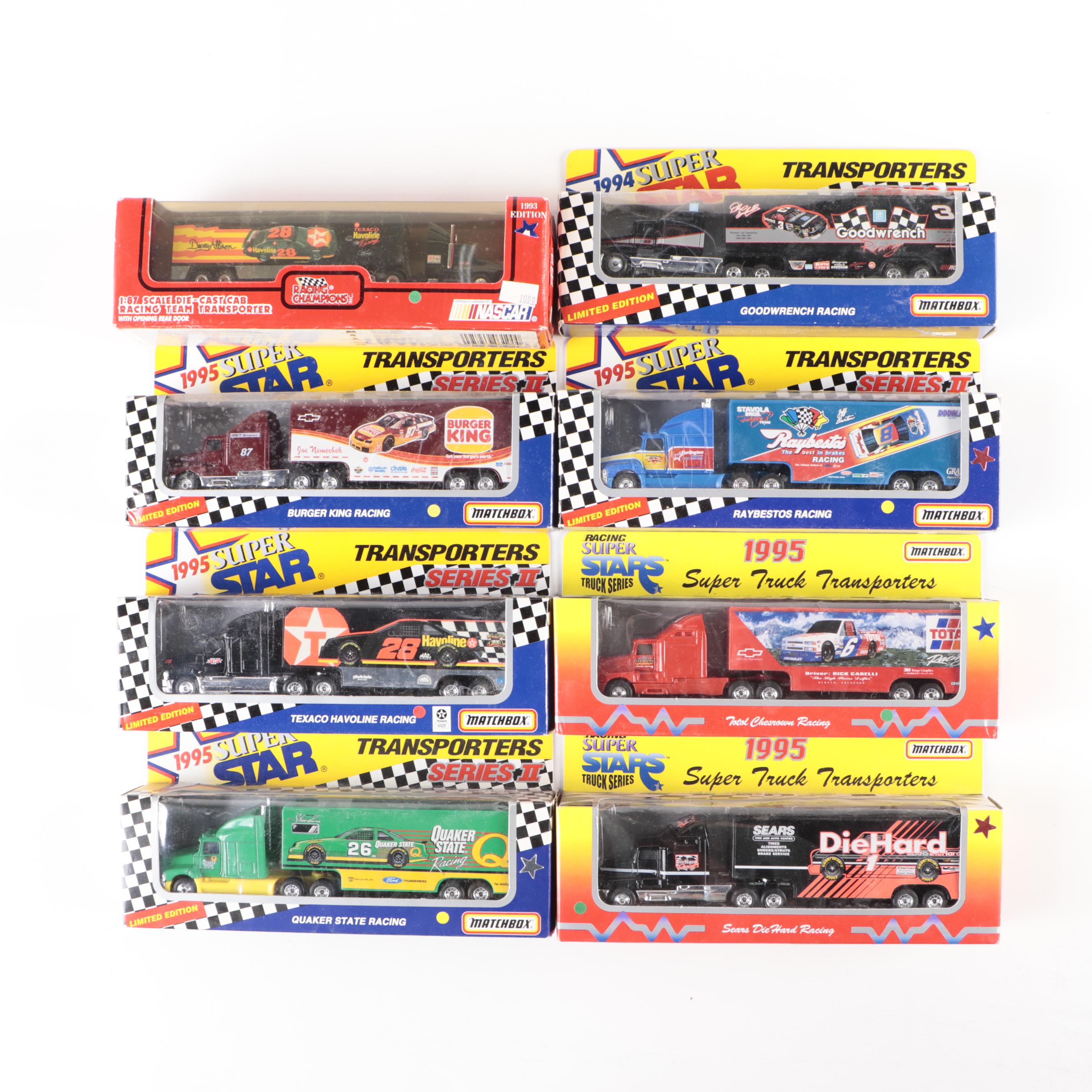 Matchbox Team Convoy, Super Star Transporters, and Other Diecast Vehicles