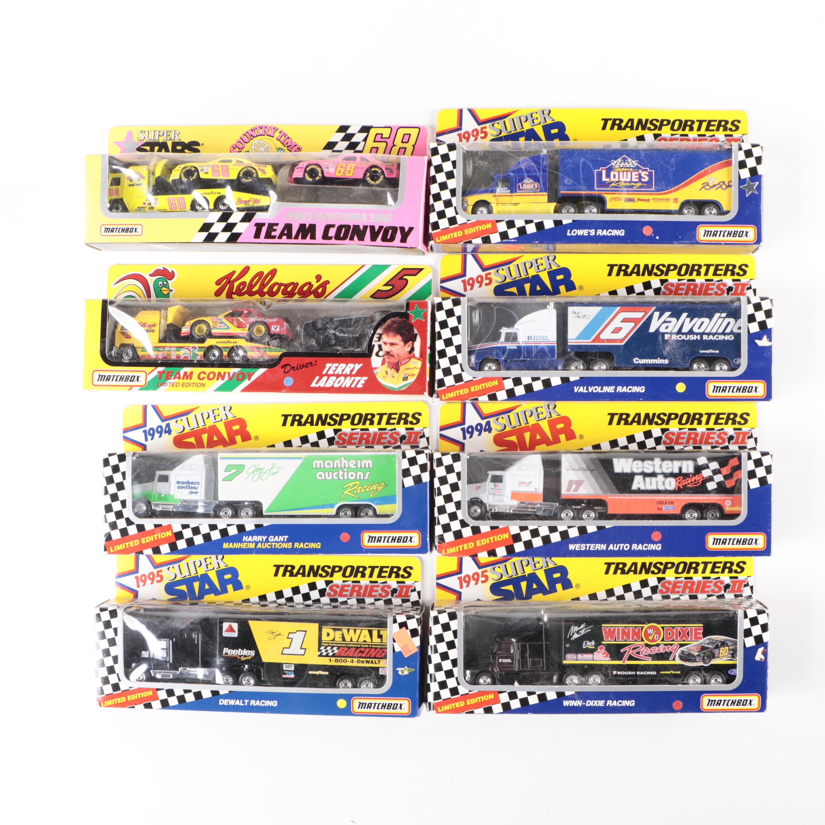 Matchbox Team Convoy, Super Star Transporters, and Other Diecast Vehicles