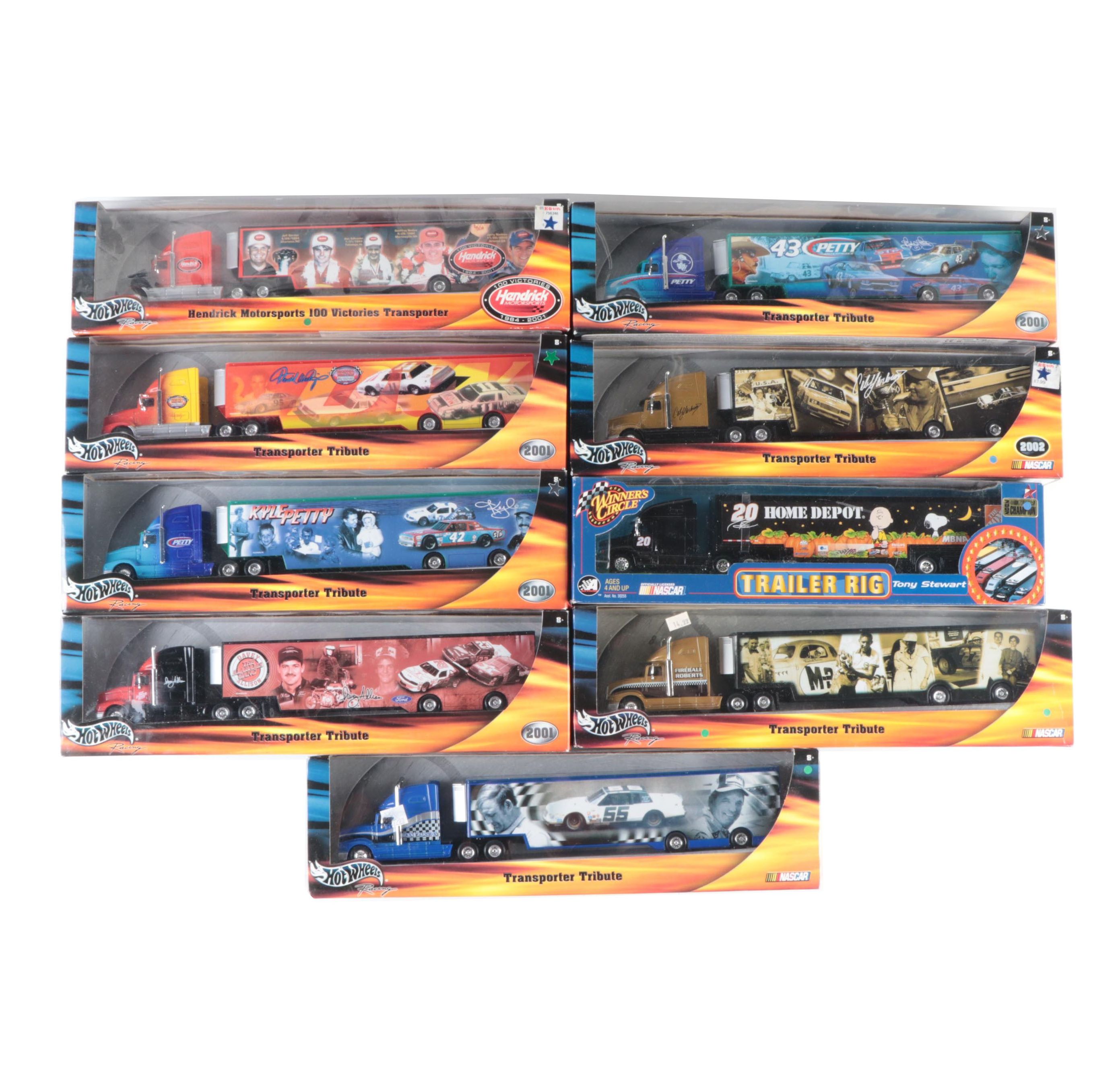 Hot Wheels Racing Transporter Tribute Diecast Vehicles