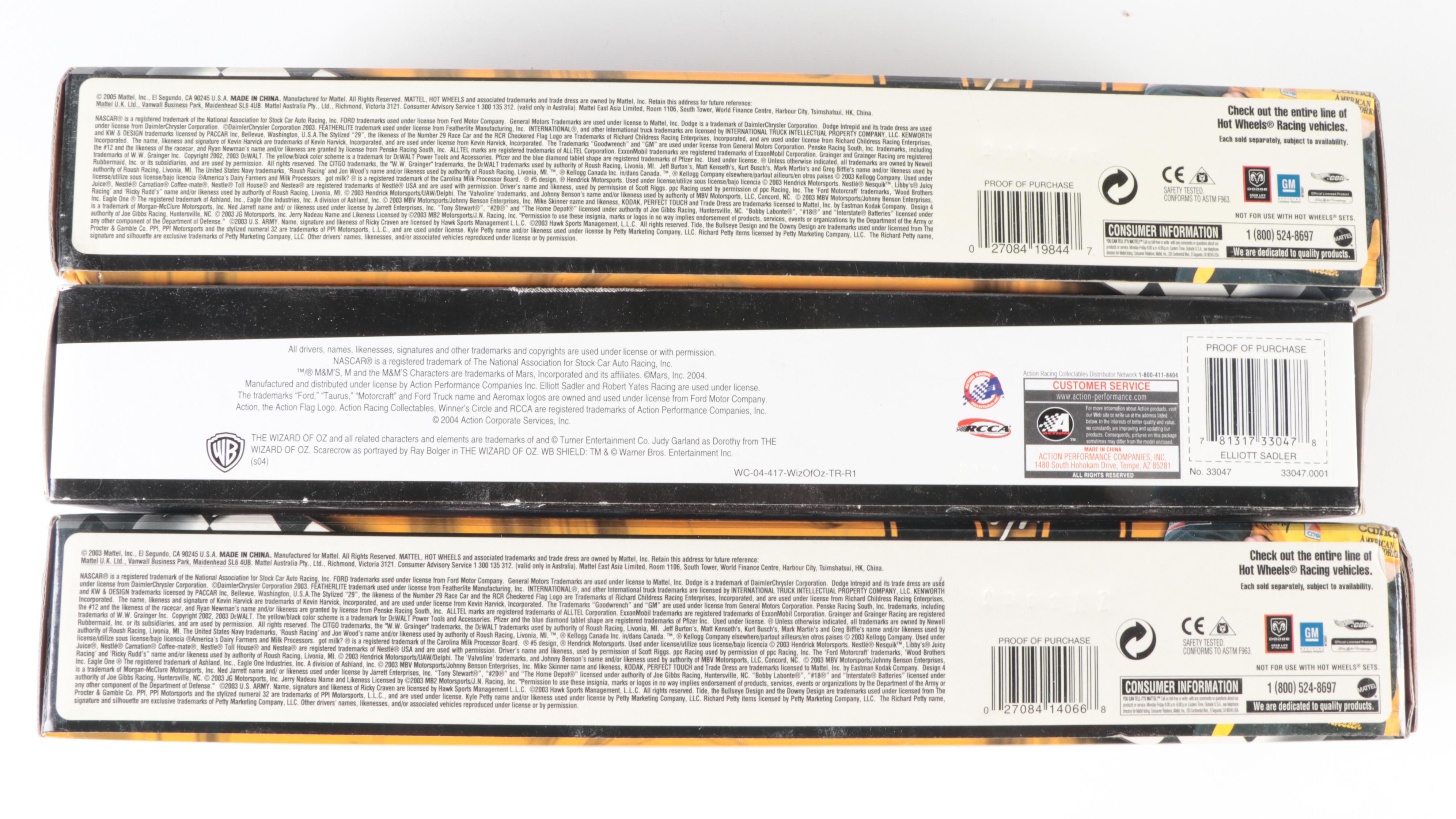 Corgi, Racing Champions, and Hot Wheels Diecast Vehicles