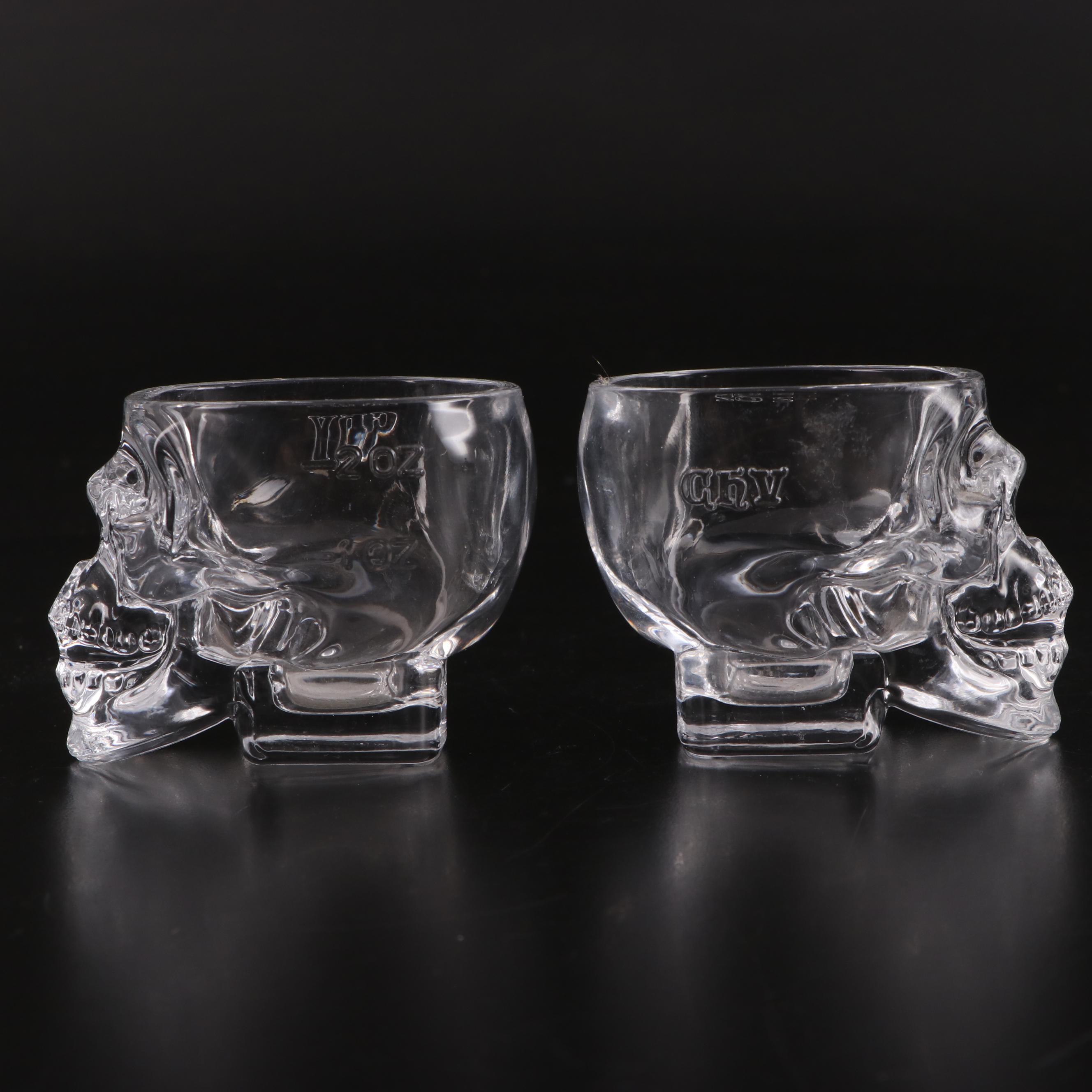 Crystal Head Vodka 50ml Bottle and Shot Glasses