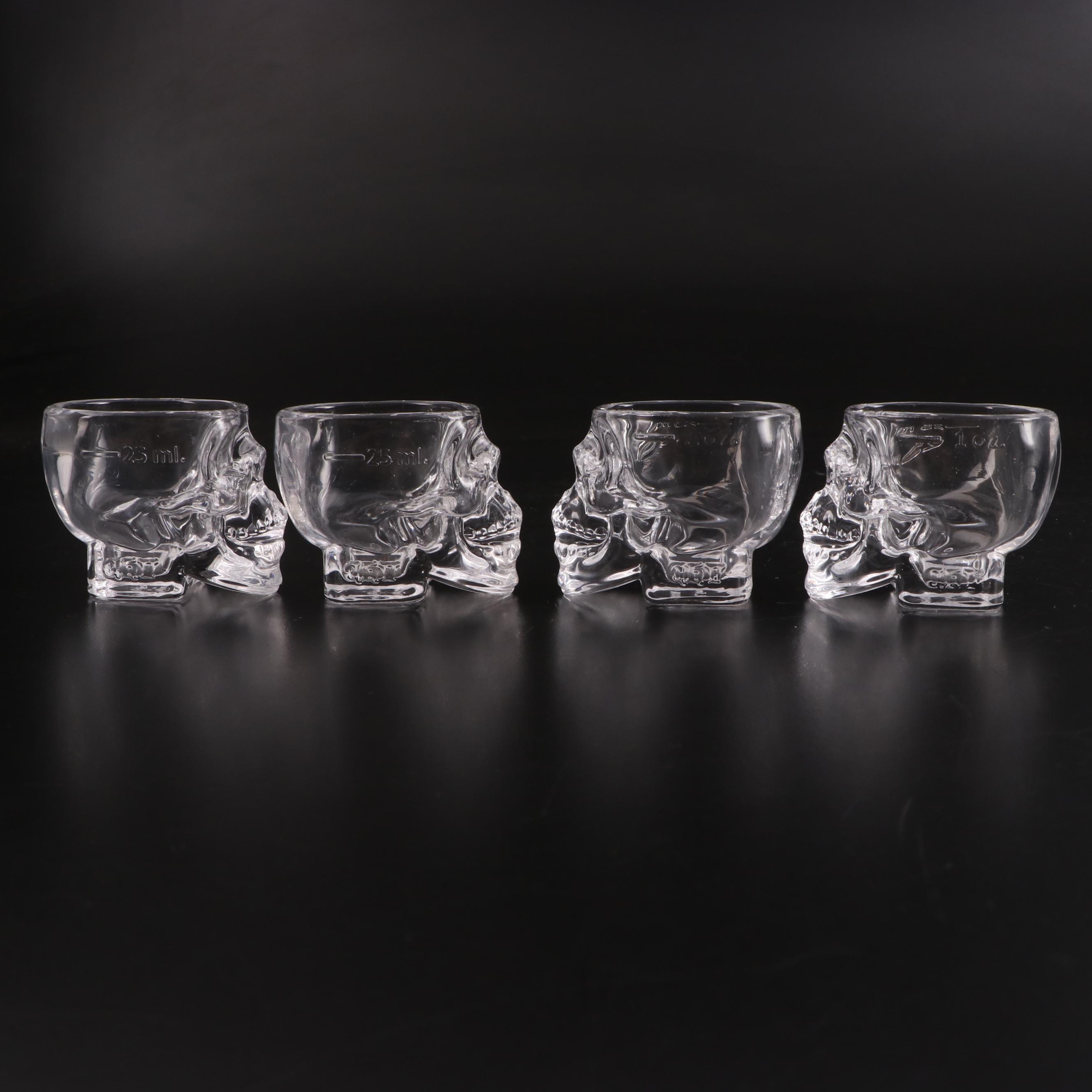 Crystal Head Vodka 50ml Bottle and Shot Glasses