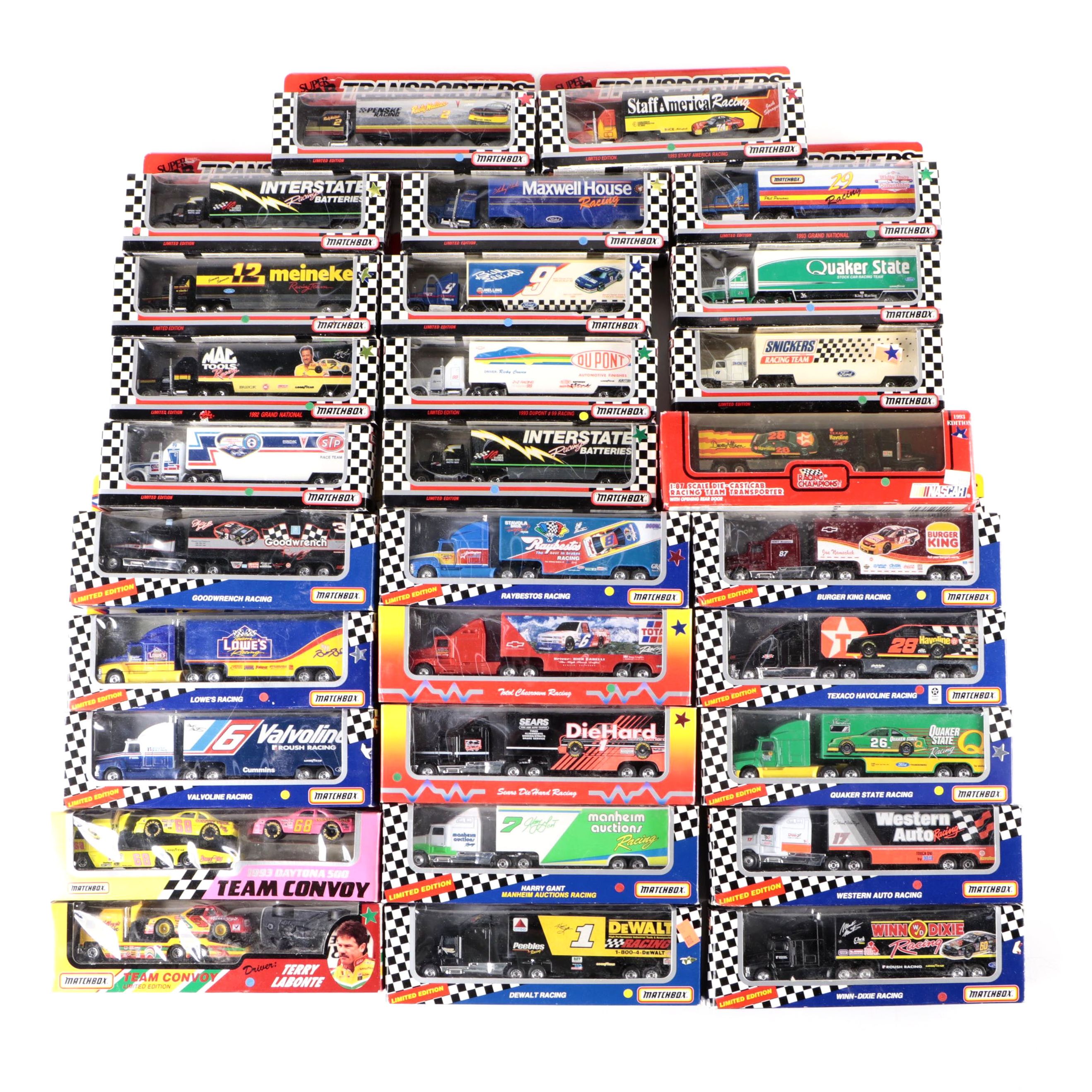 Matchbox Team Convoy, Super Star Transporters, and Other Diecast Vehicles