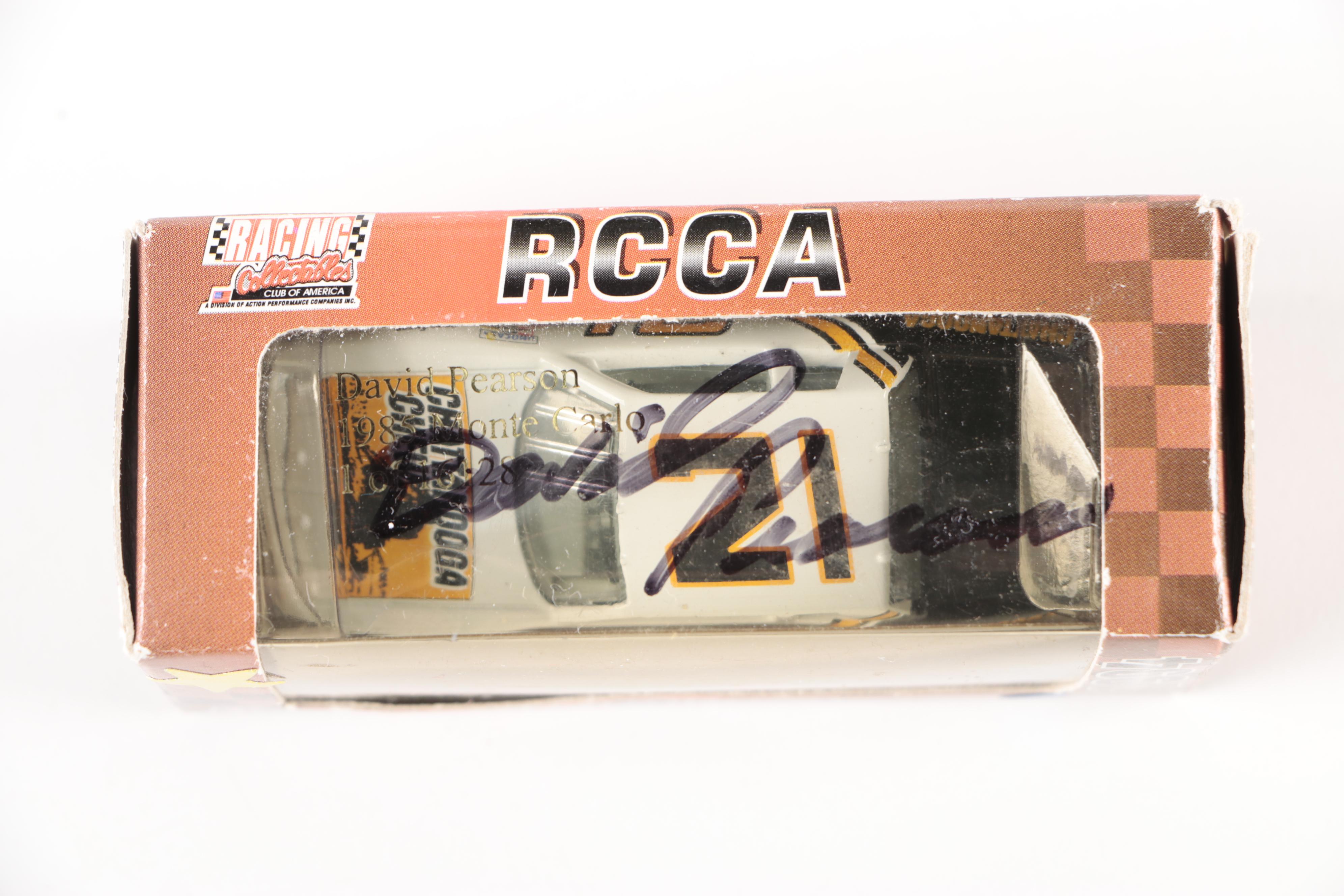 David Pearson Signed Action Racing Collectibles with Other Diecast Vehicles