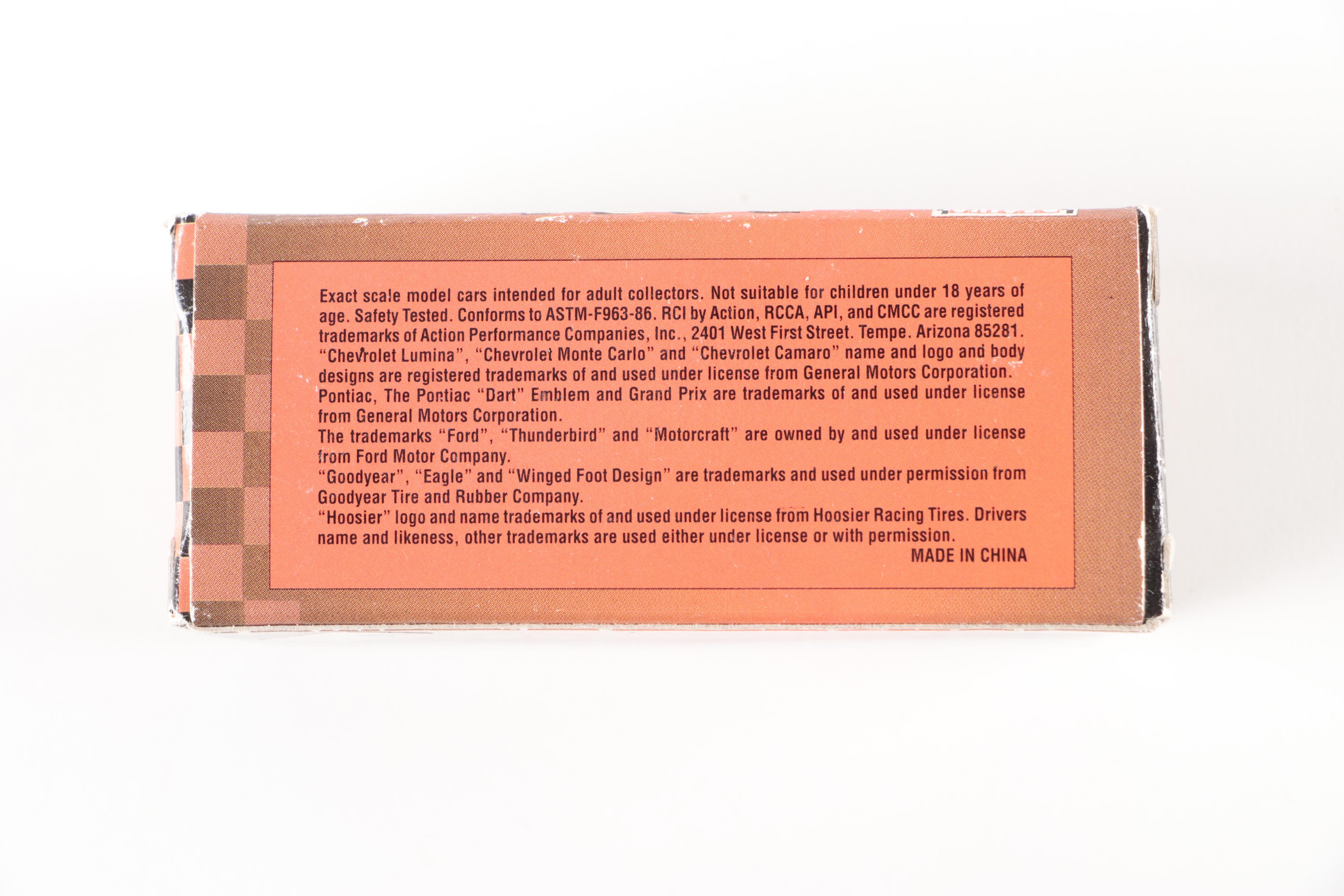 David Pearson Signed Action Racing Collectibles with Other Diecast Vehicles