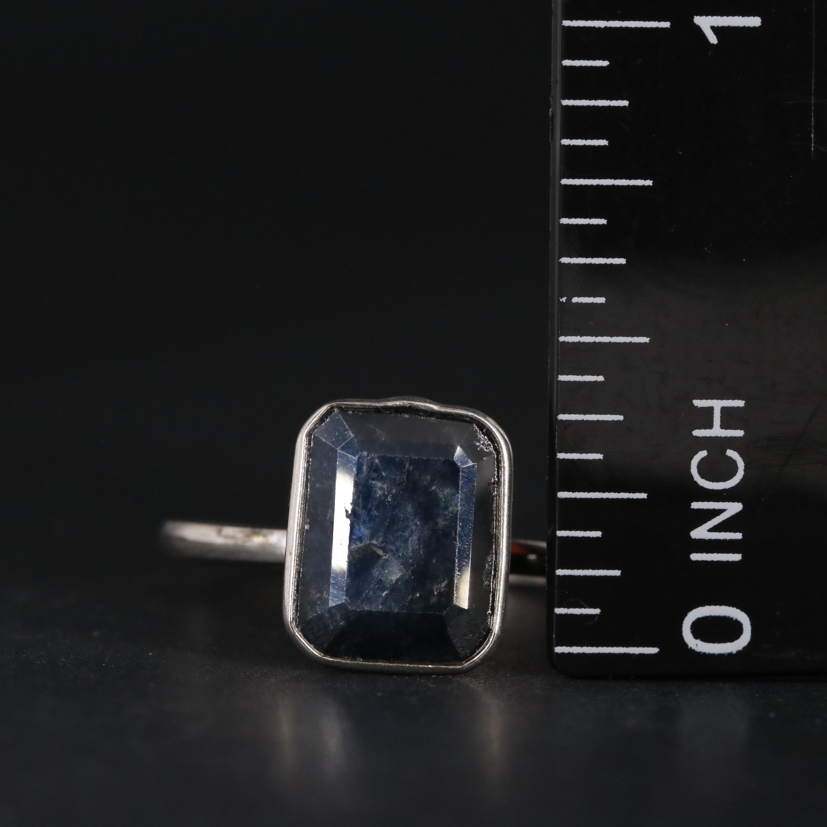 14K 5.15 CT Sapphire Solitaire Ring