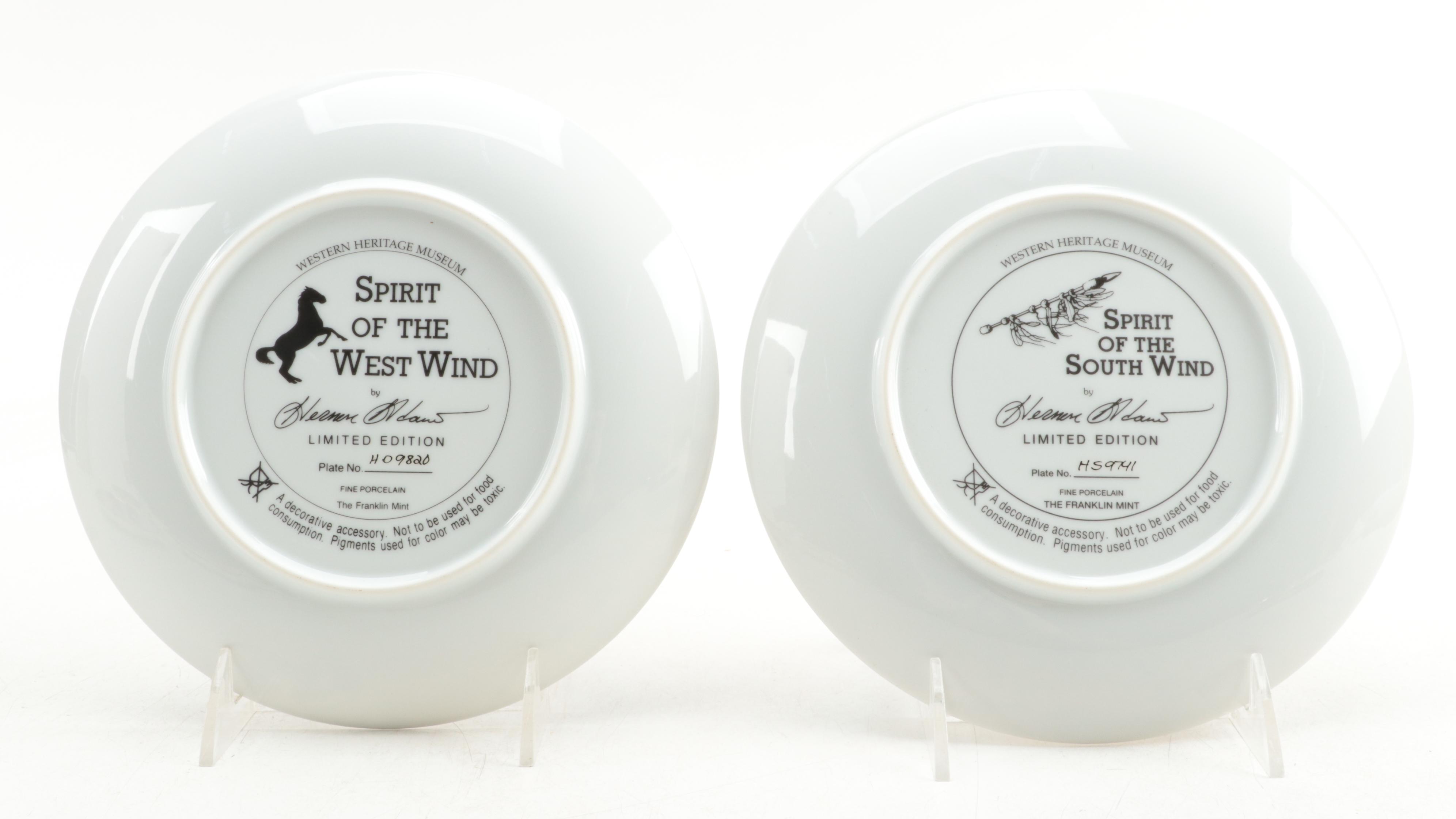 Franklin Mint Porcelain and Hamilton Collection Plastic Collector Plates