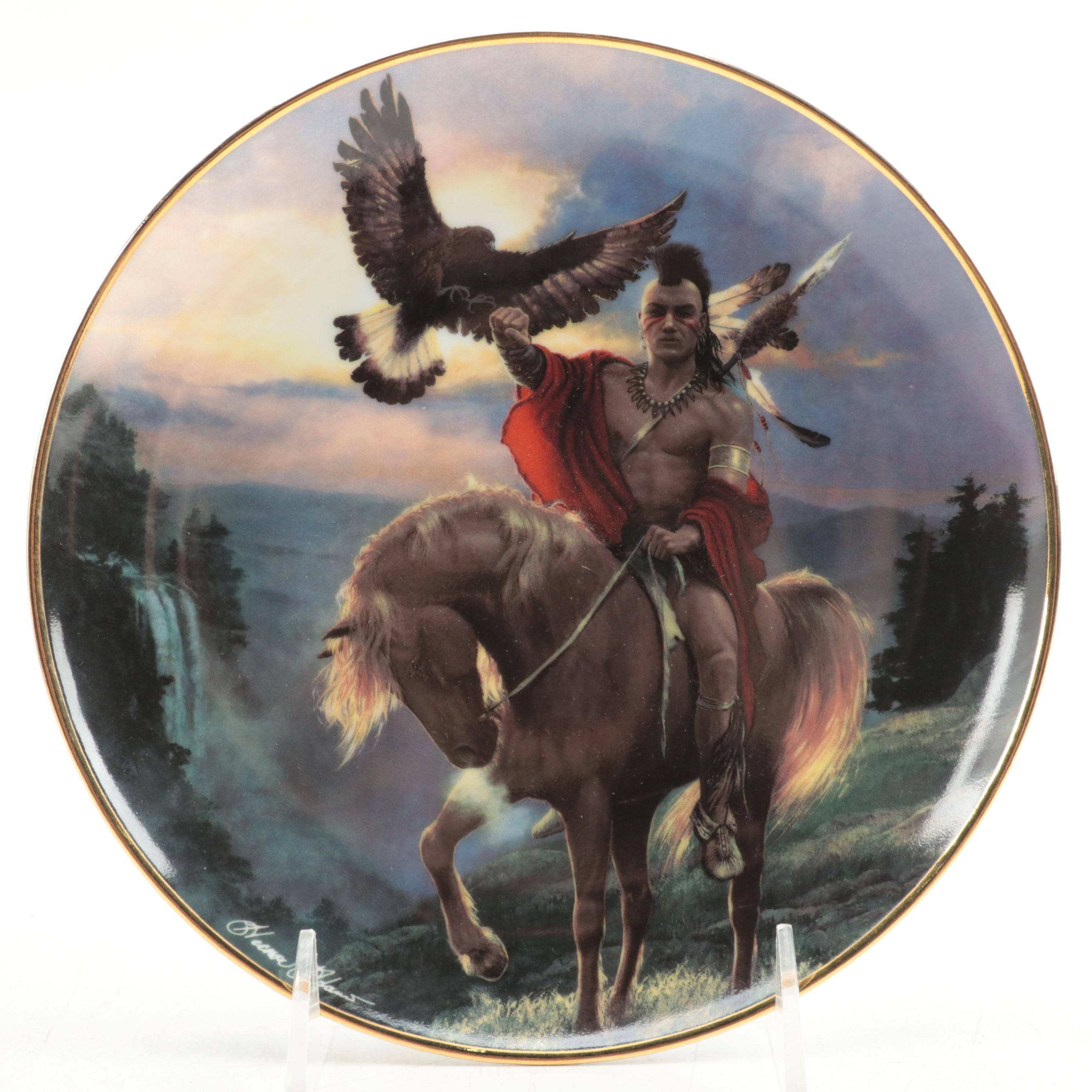 Franklin Mint Porcelain and Hamilton Collection Plastic Collector Plates