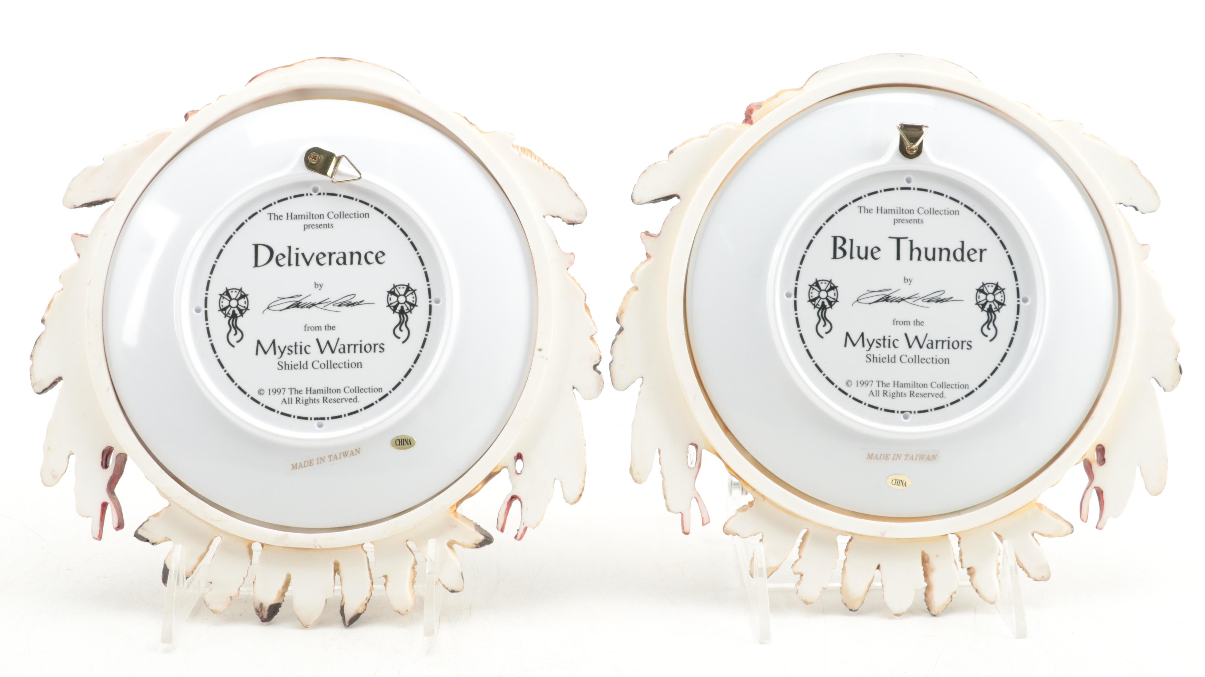 Franklin Mint Porcelain and Hamilton Collection Plastic Collector Plates