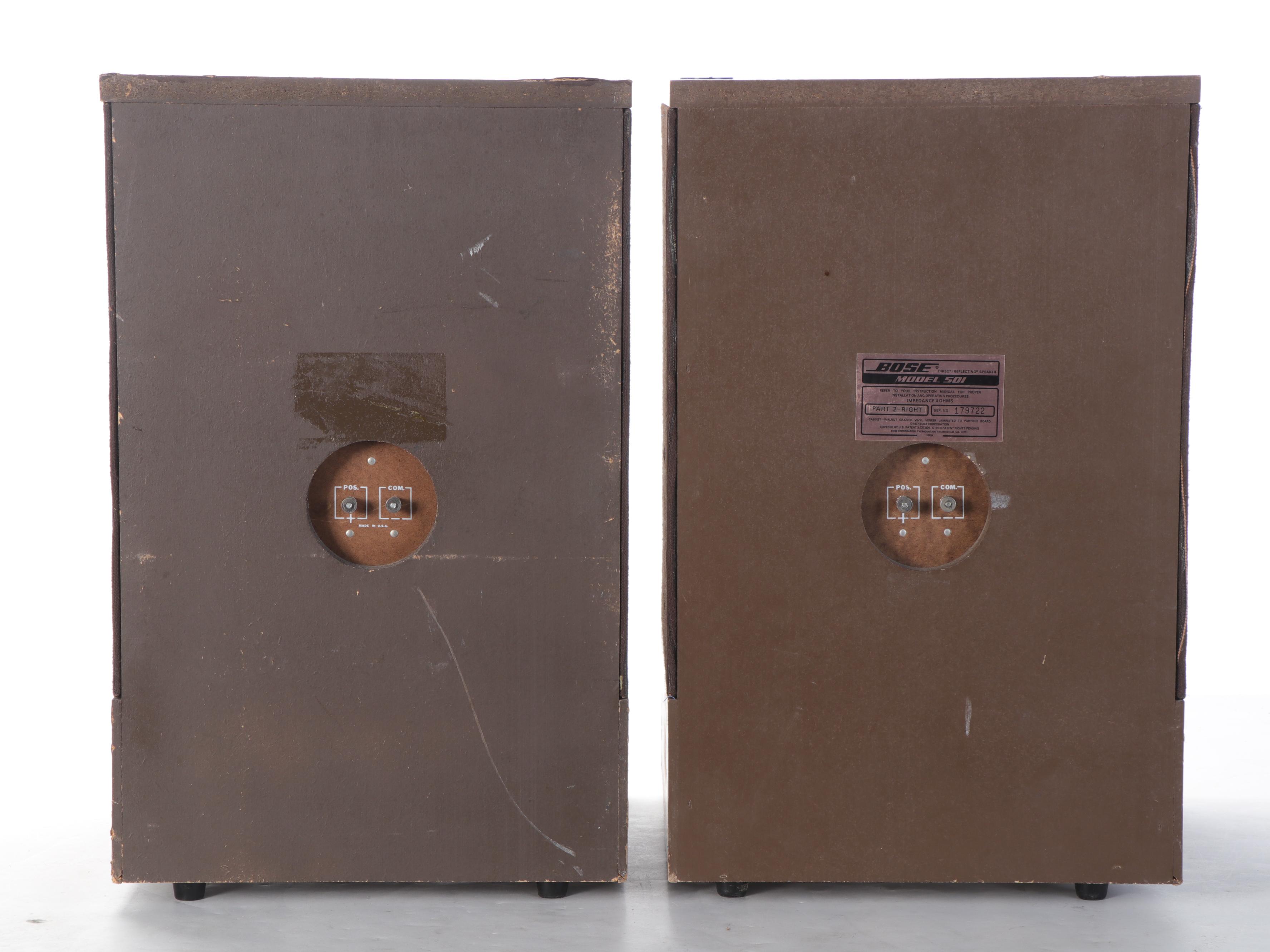 Bose Model 501 Direct/Reflecting Loudspeakers, Late 20th Century