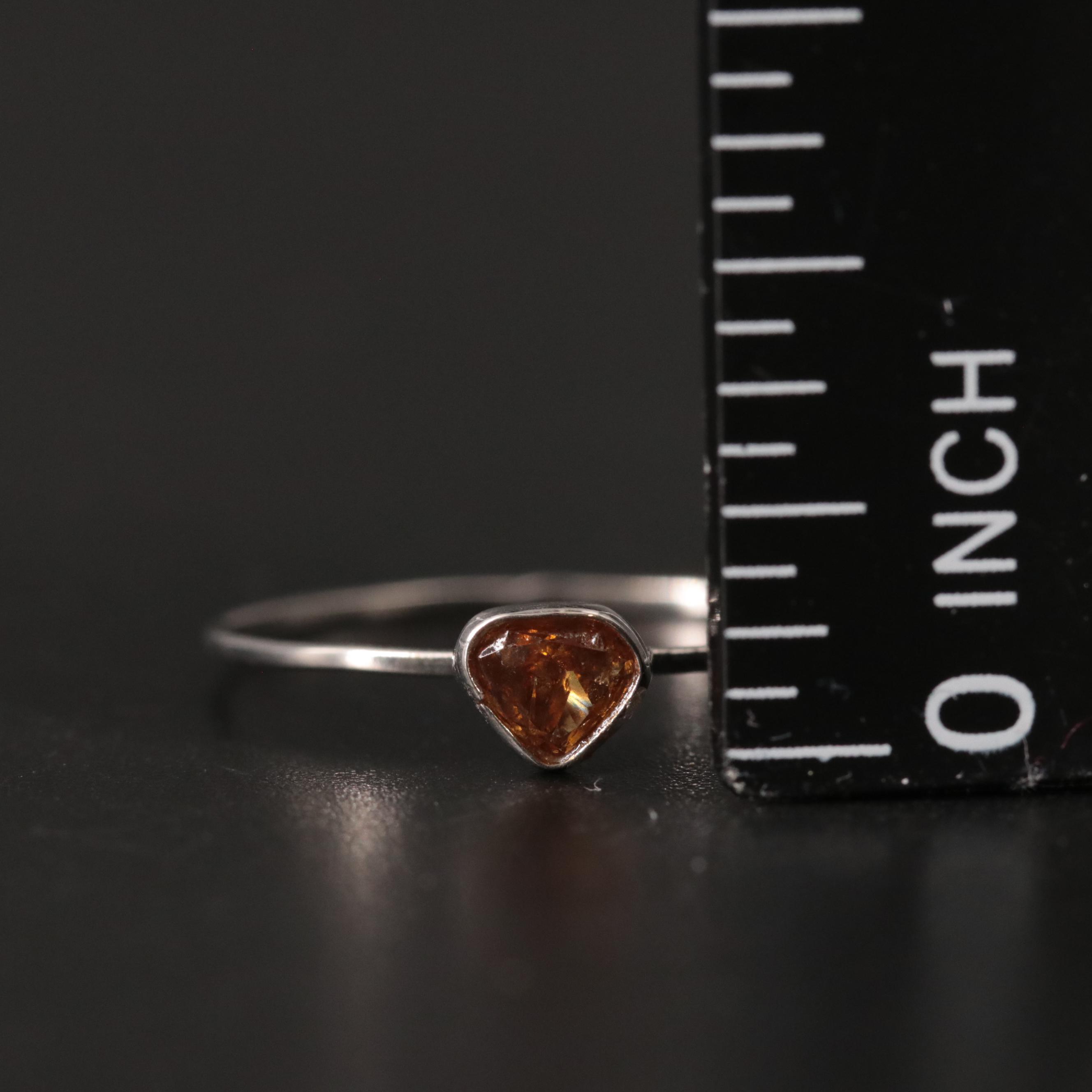 14K 0.35 CT Fancy Diamond Solitaire Ring