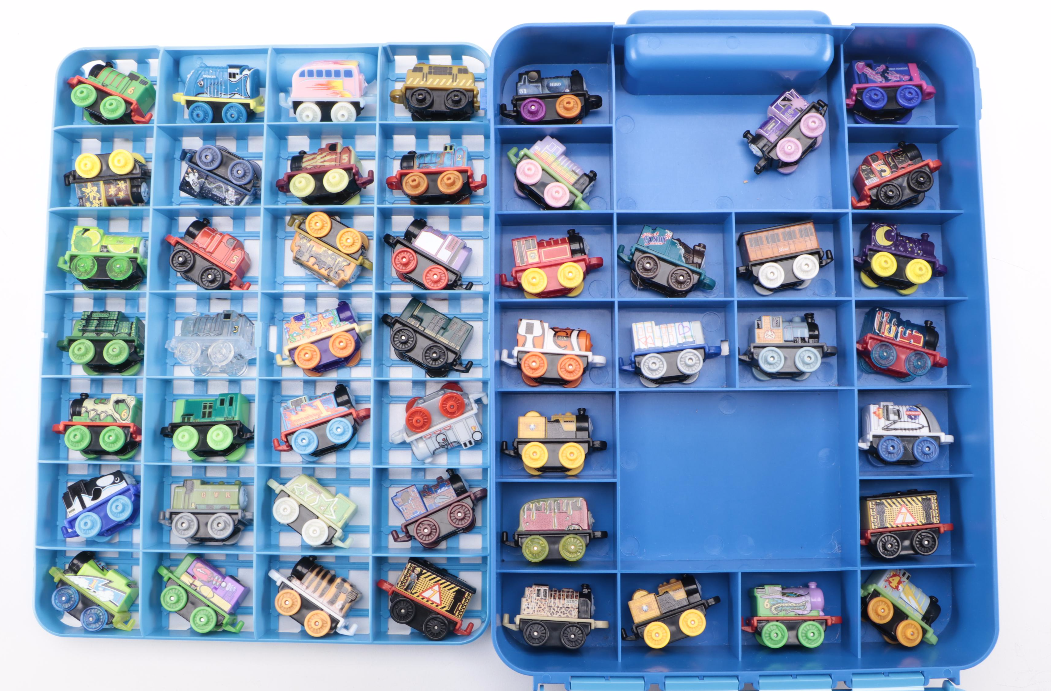 Thomas the Tank Engine Plastic Storage Case and Mini Trains