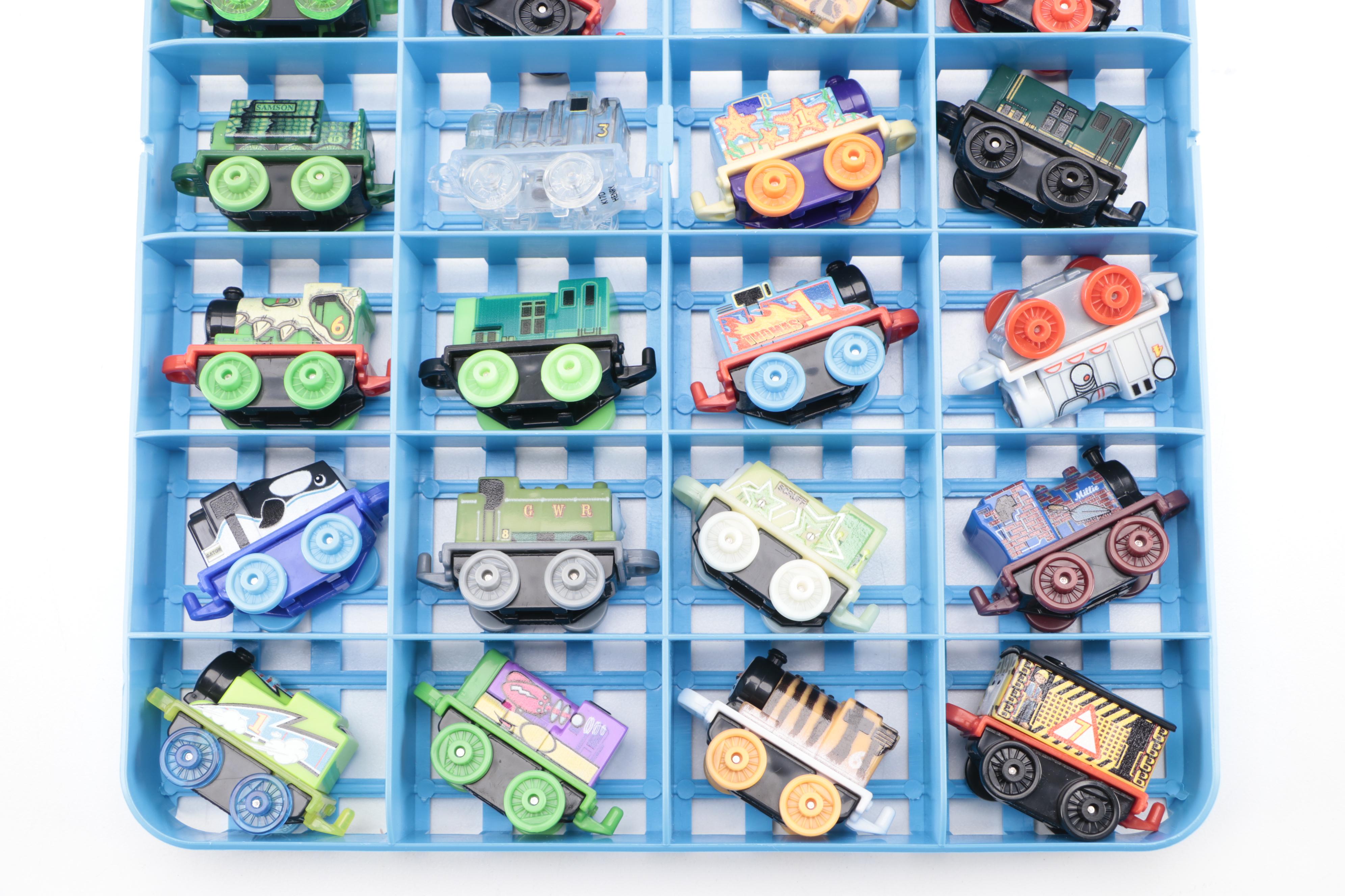 Thomas the Tank Engine Plastic Storage Case and Mini Trains