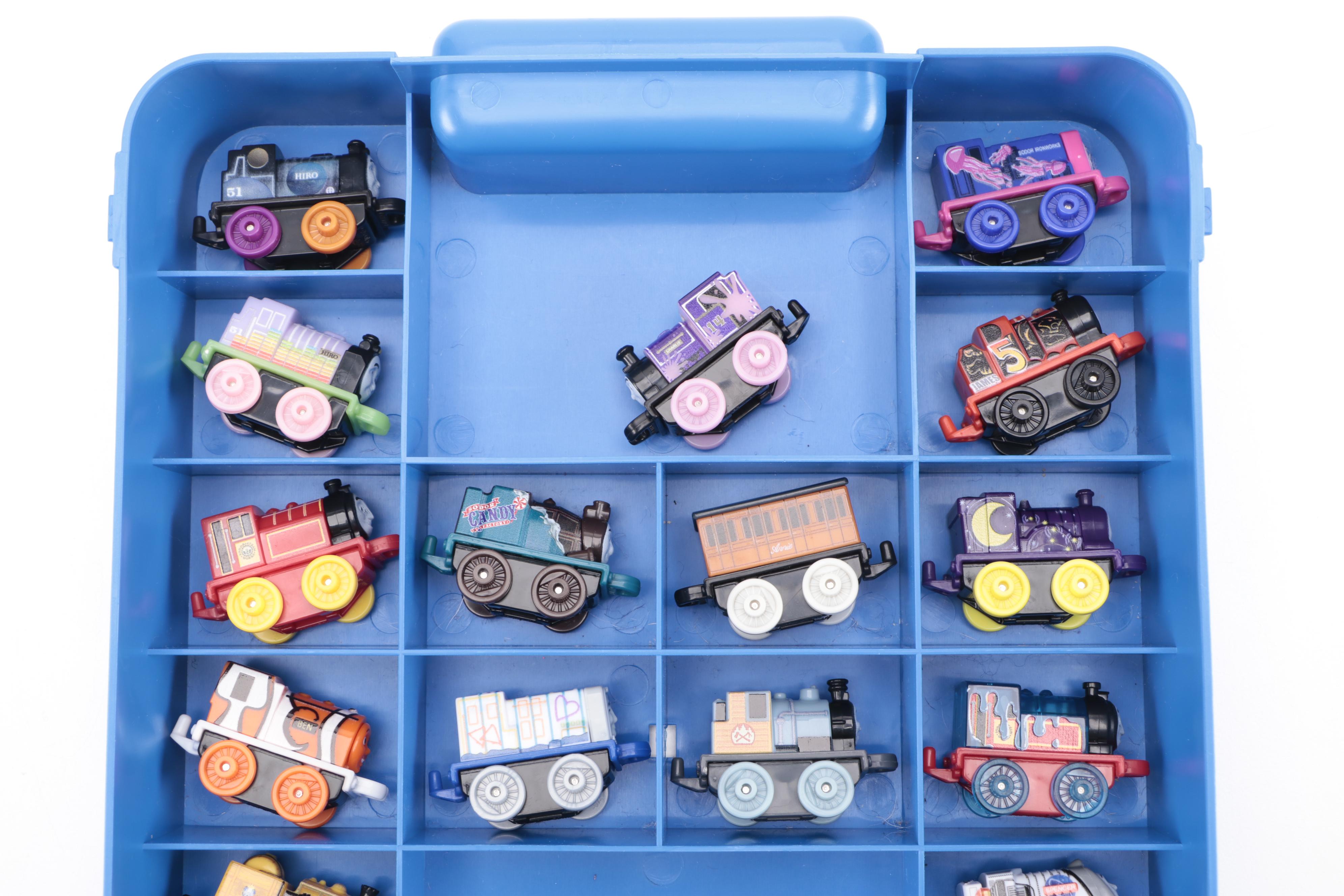 Thomas the Tank Engine Plastic Storage Case and Mini Trains