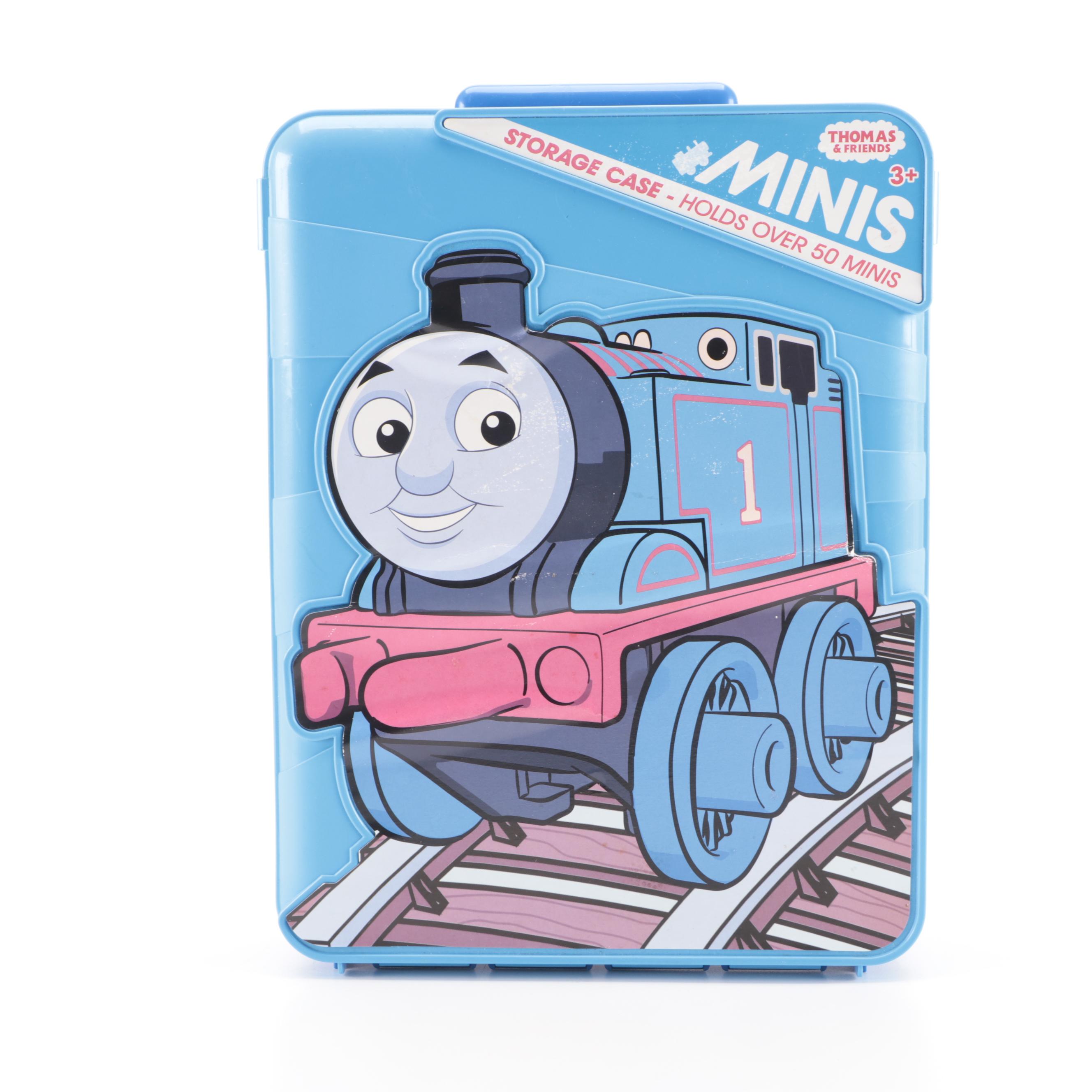 Thomas the Tank Engine Plastic Storage Case and Mini Trains