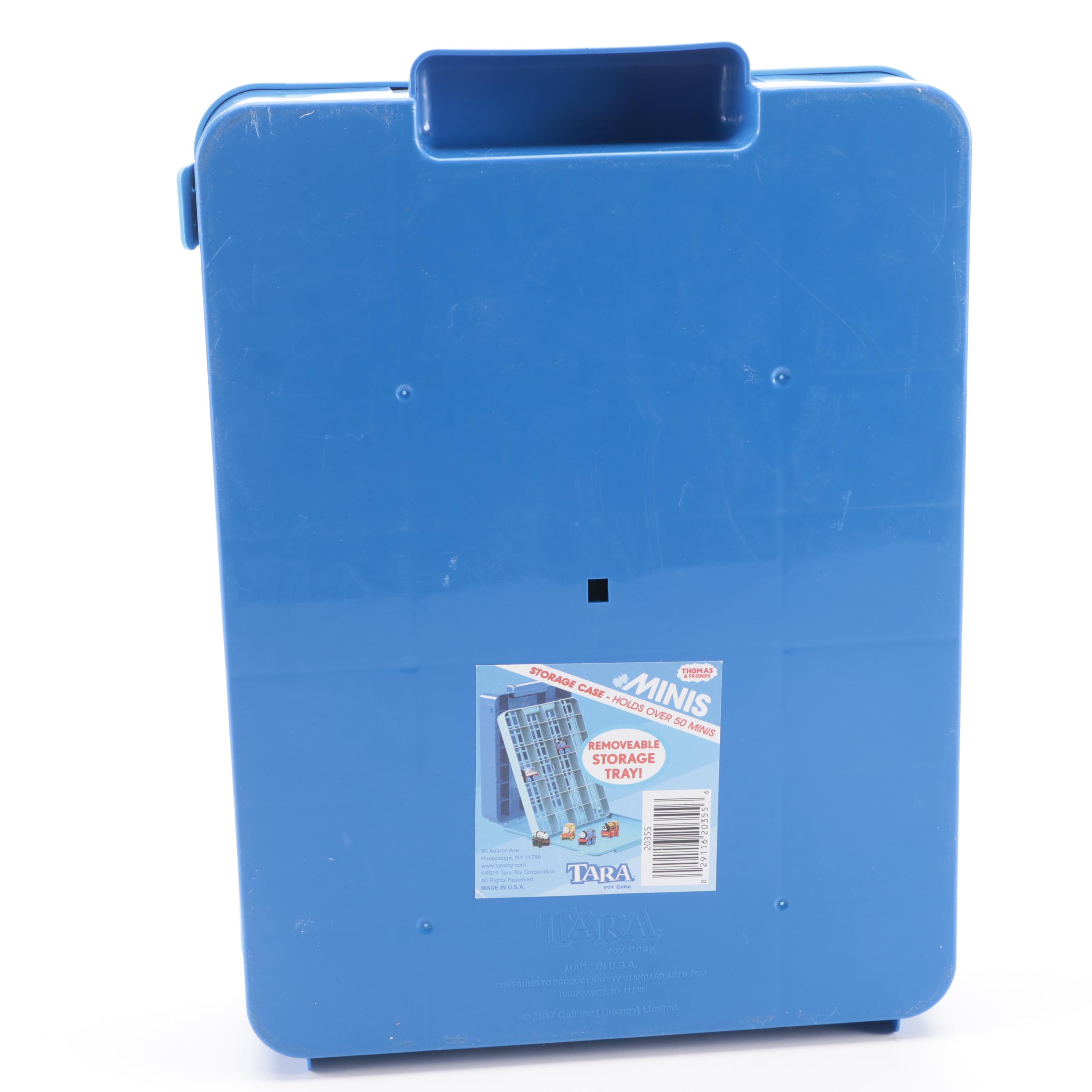 Thomas the Tank Engine Plastic Storage Case and Mini Trains