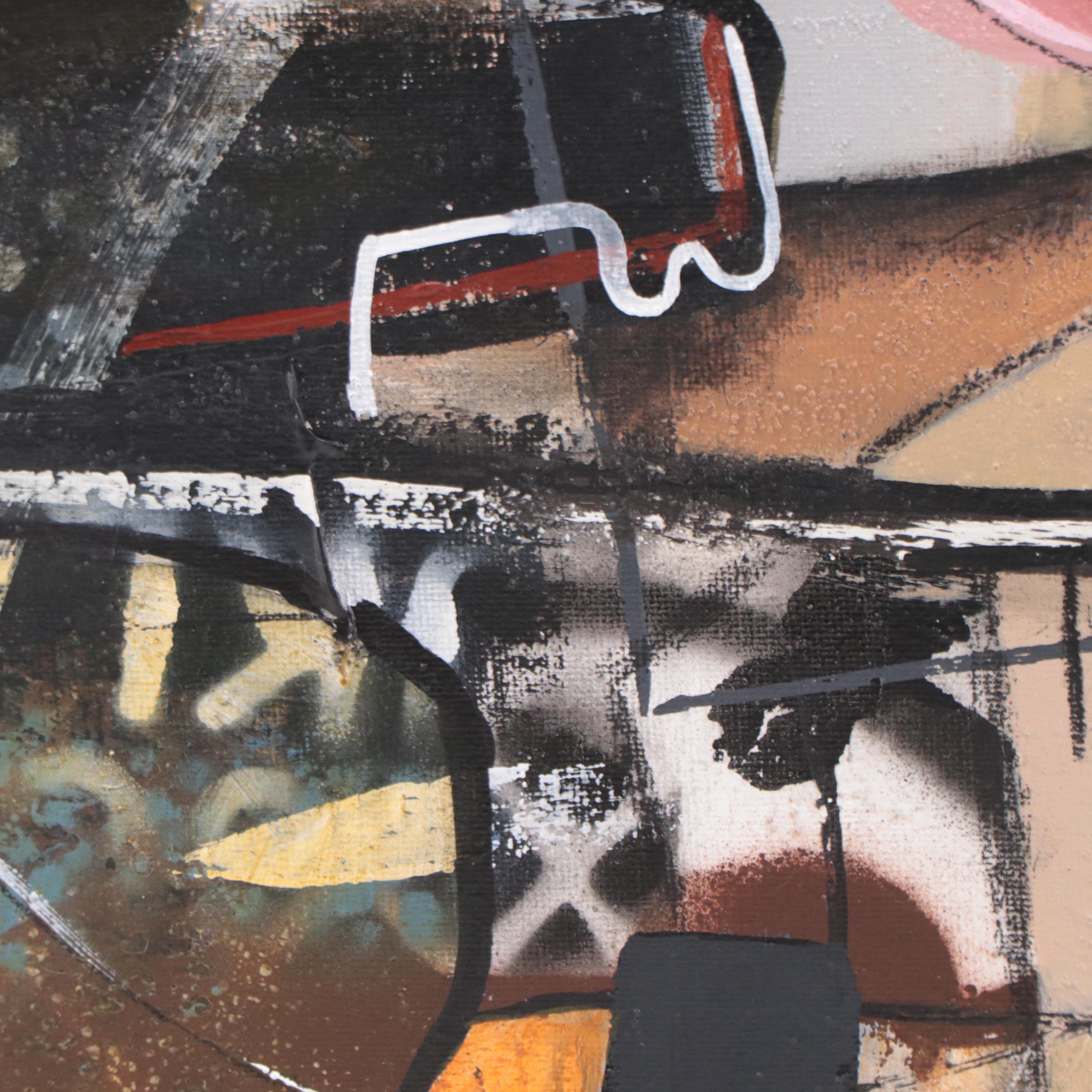 Michel Blázquez Acrylic Painting "Still Life Abstract," 2022