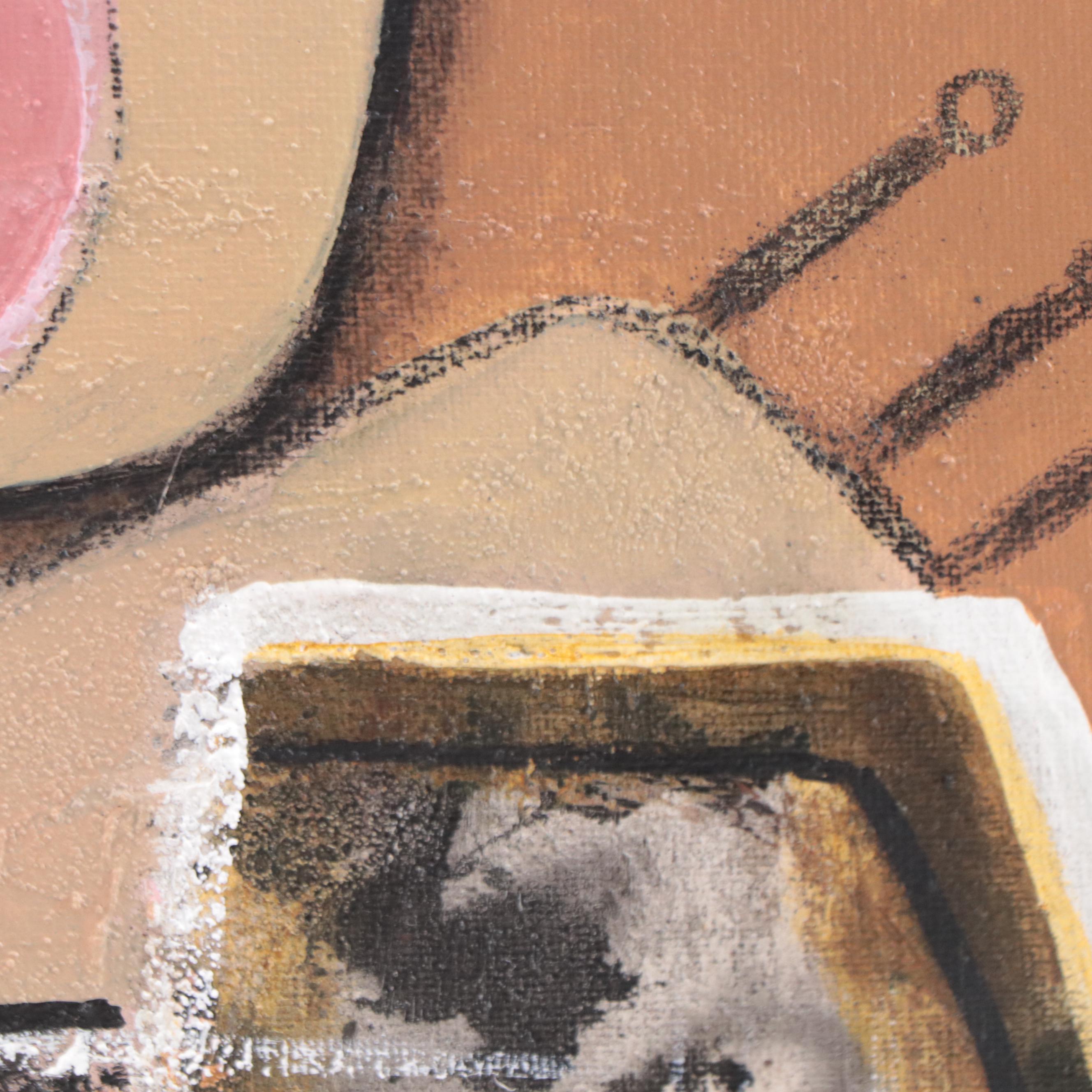 Michel Blázquez Acrylic Painting "Still Life Abstract," 2022