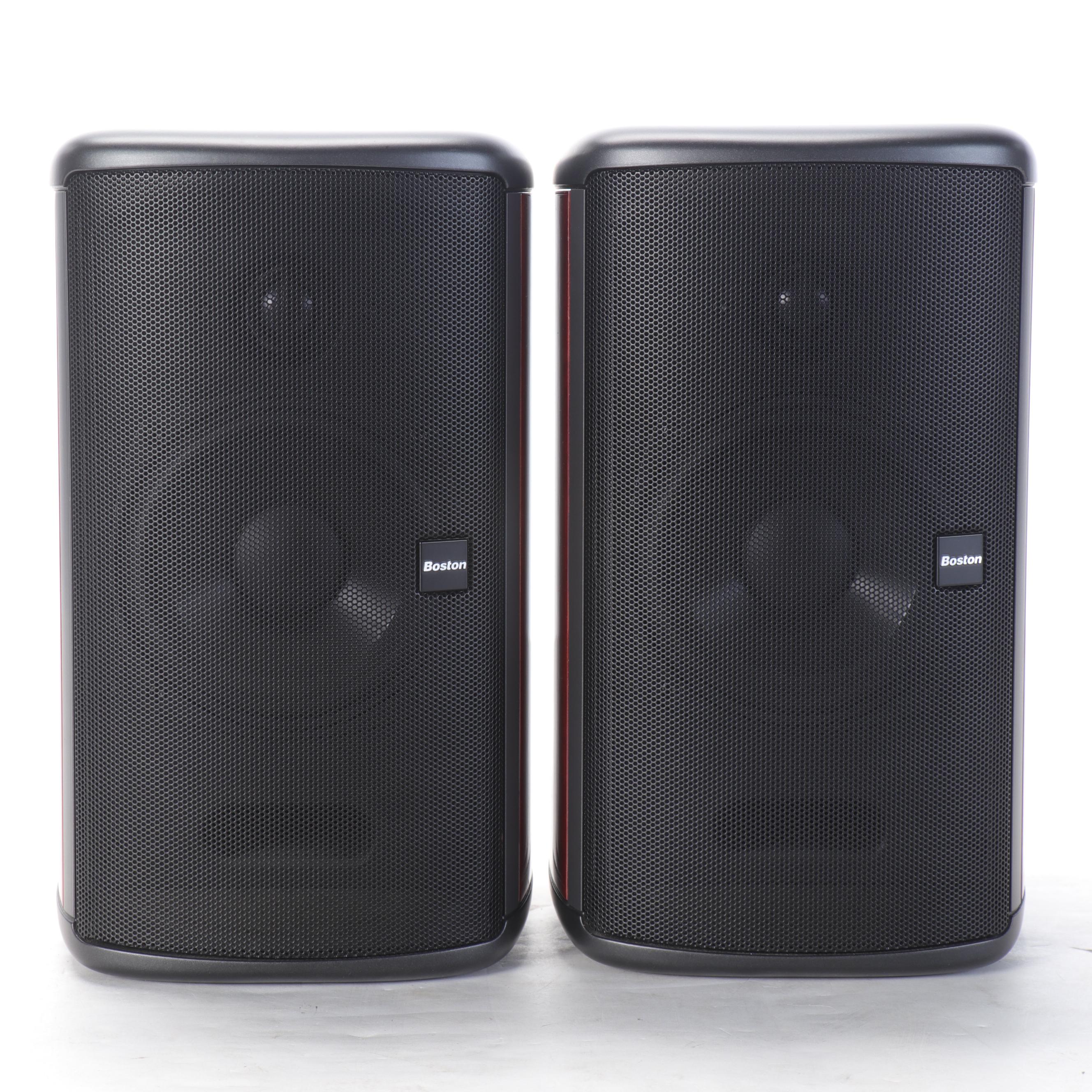 Boston Acoustics E60 Cherry Veneer Panel Bookshelf Speakers