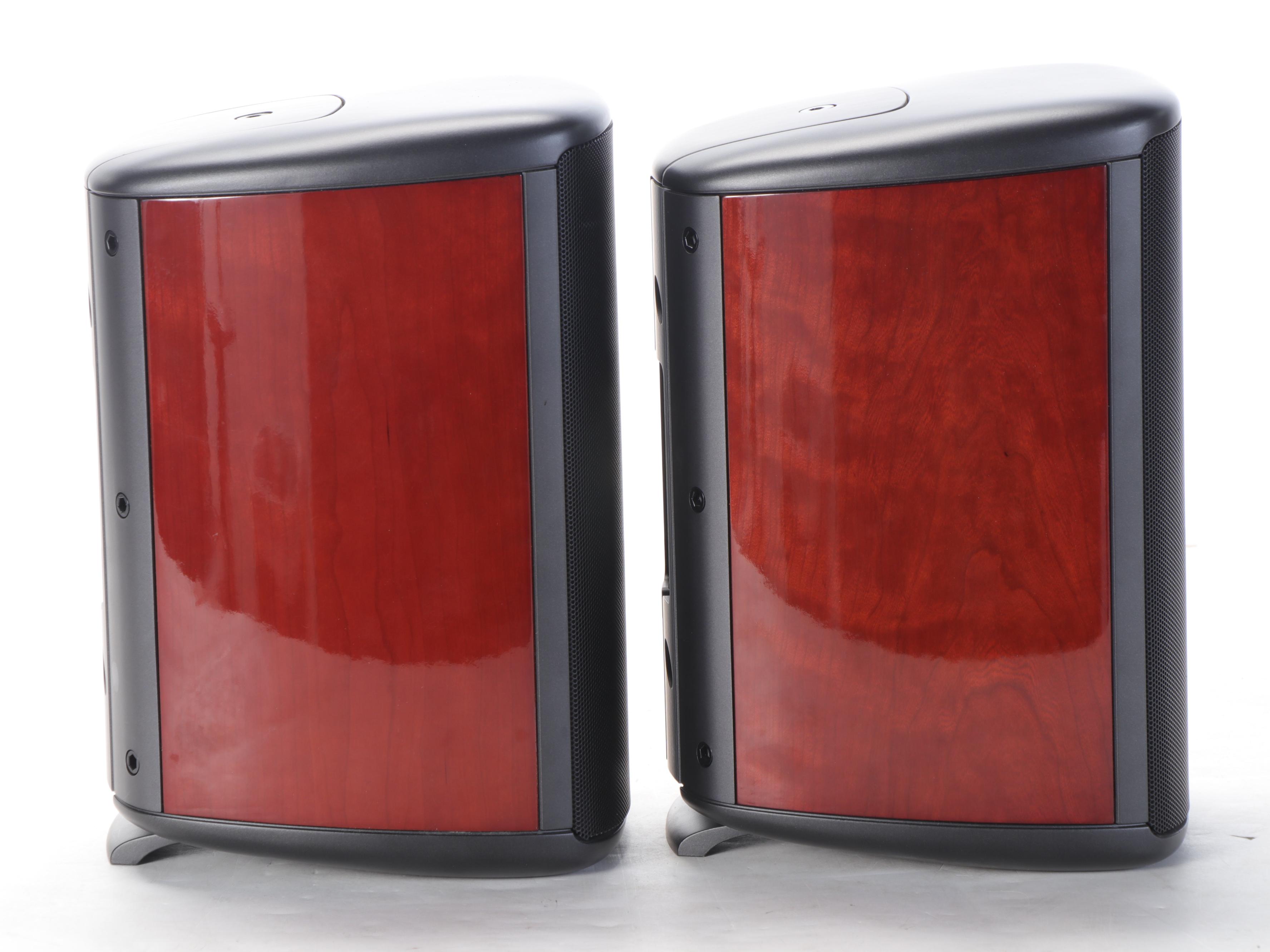 Boston Acoustics E60 Cherry Veneer Panel Bookshelf Speakers