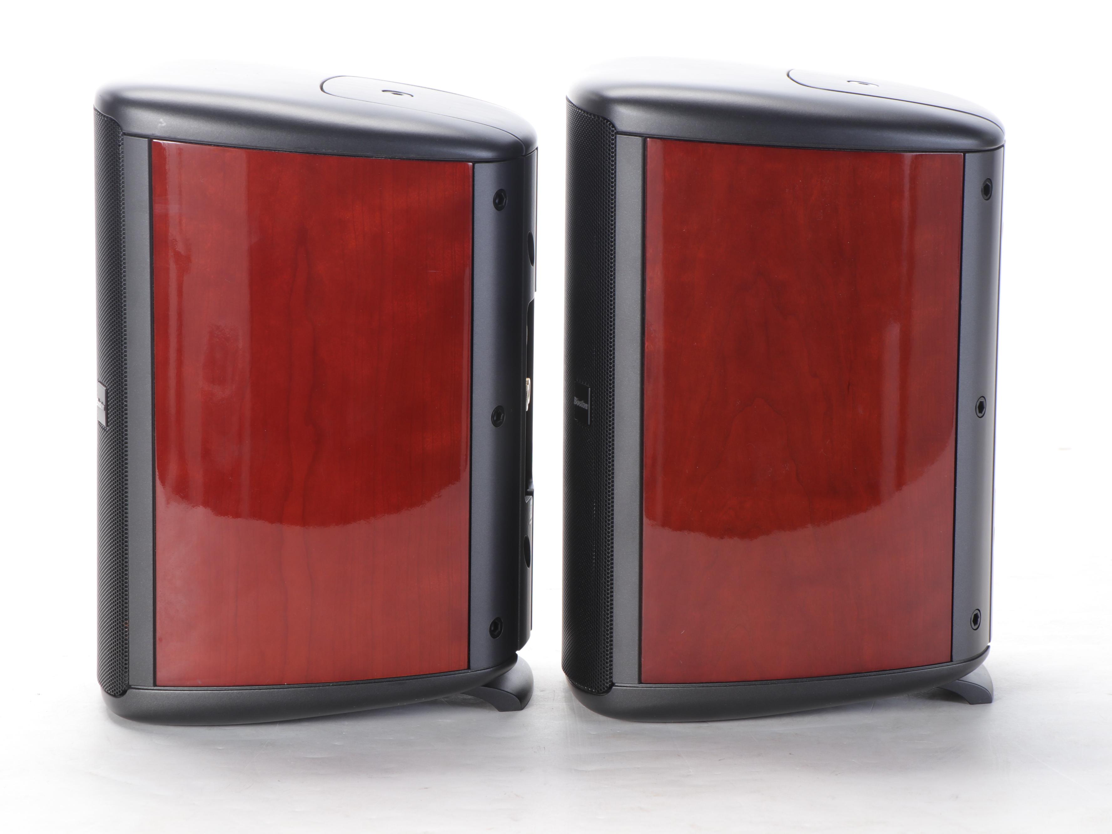 Boston Acoustics E60 Cherry Veneer Panel Bookshelf Speakers