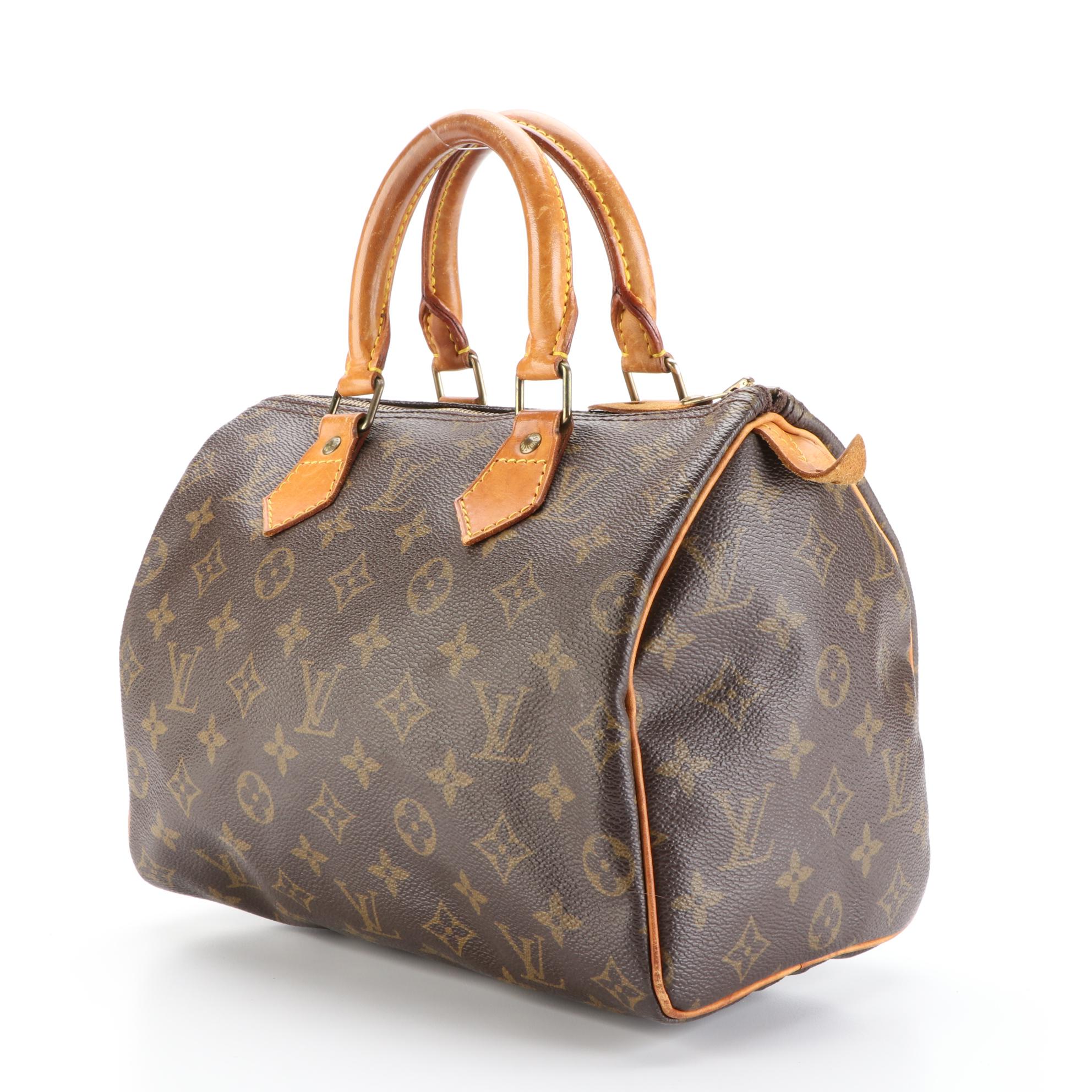 Louis Vuitton Speedy 25 in Monogram Canvas and Vachetta Leather