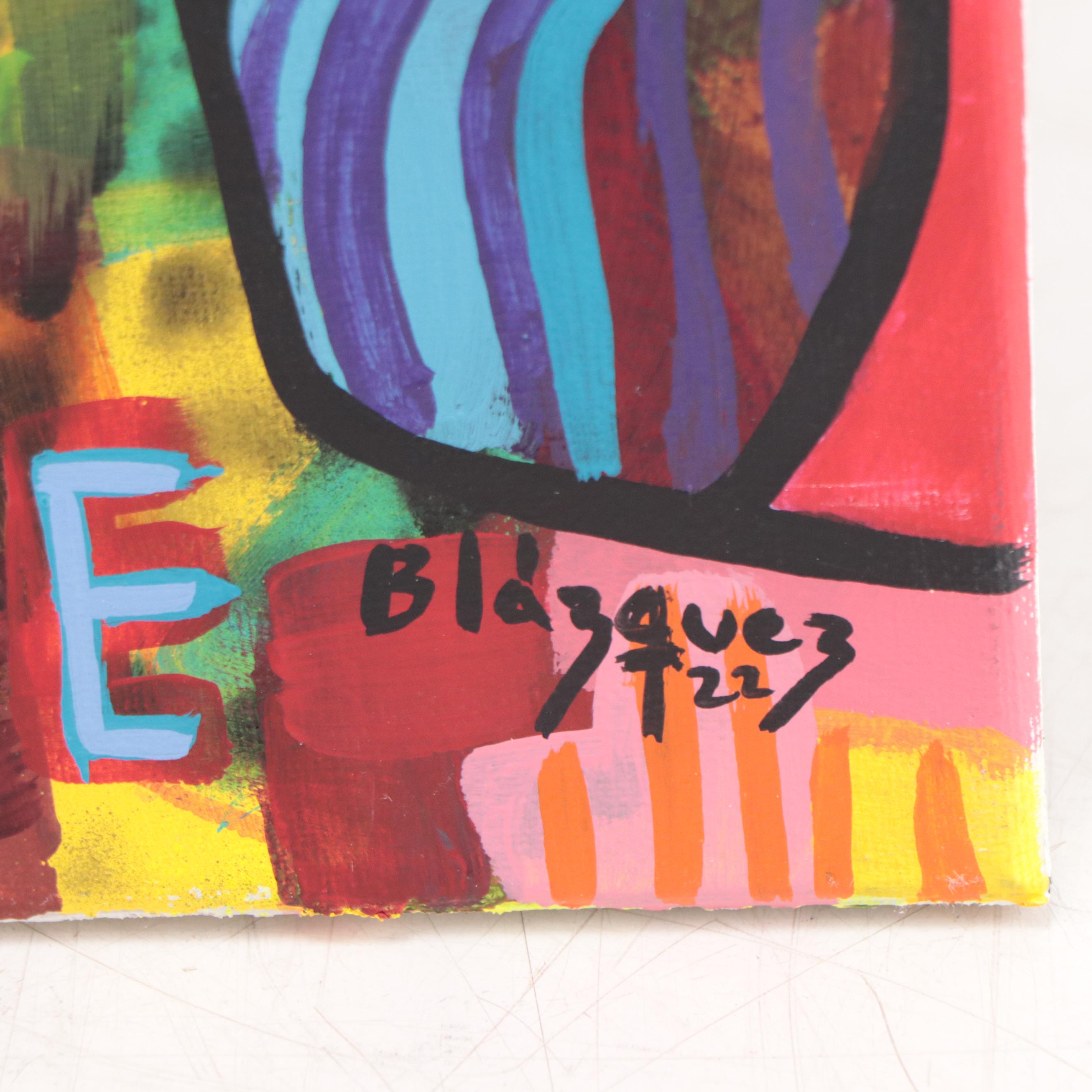 Michel Blázquez Acrylic Painting "Deja Vu #1," 2022