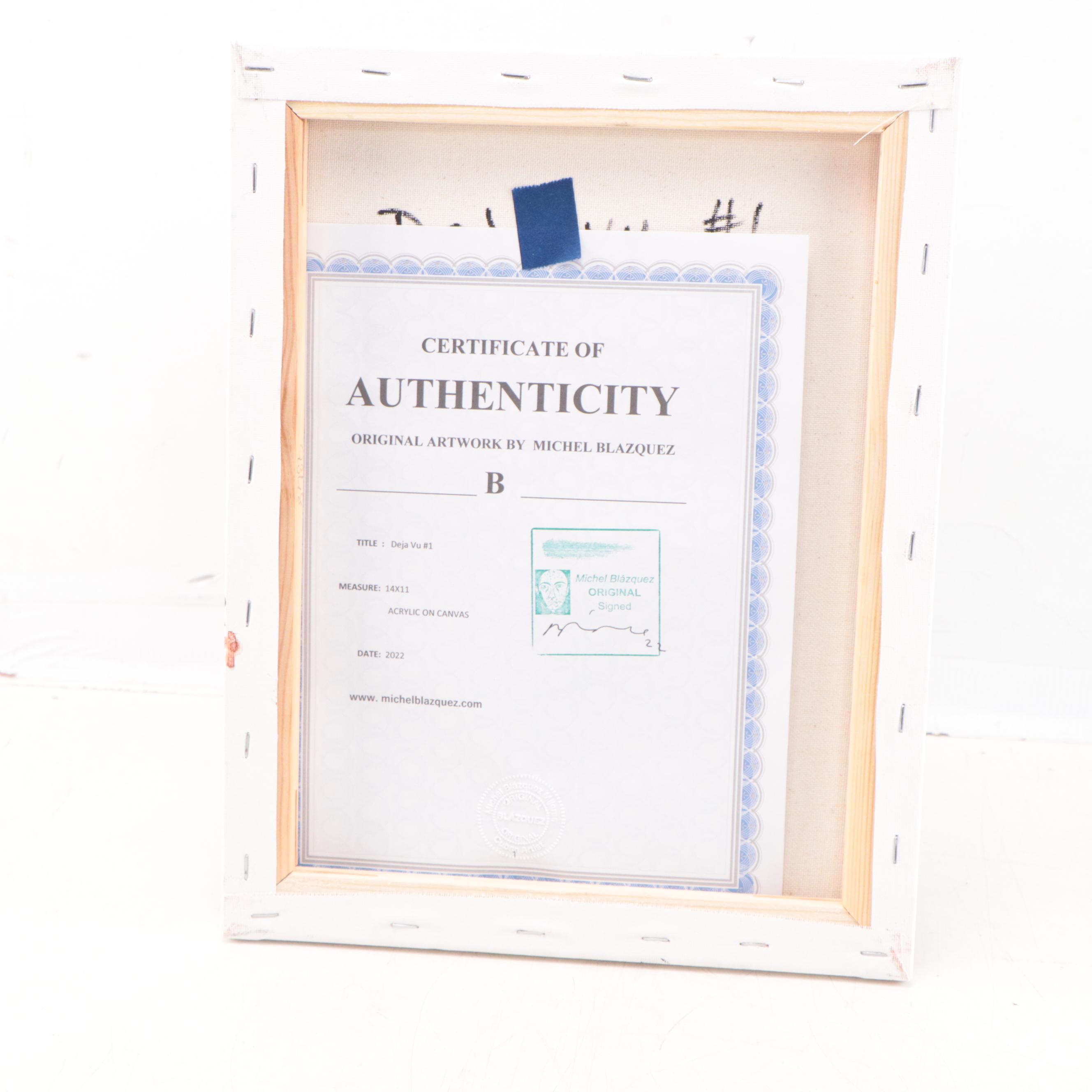 Michel Blázquez Acrylic Painting "Deja Vu #1," 2022