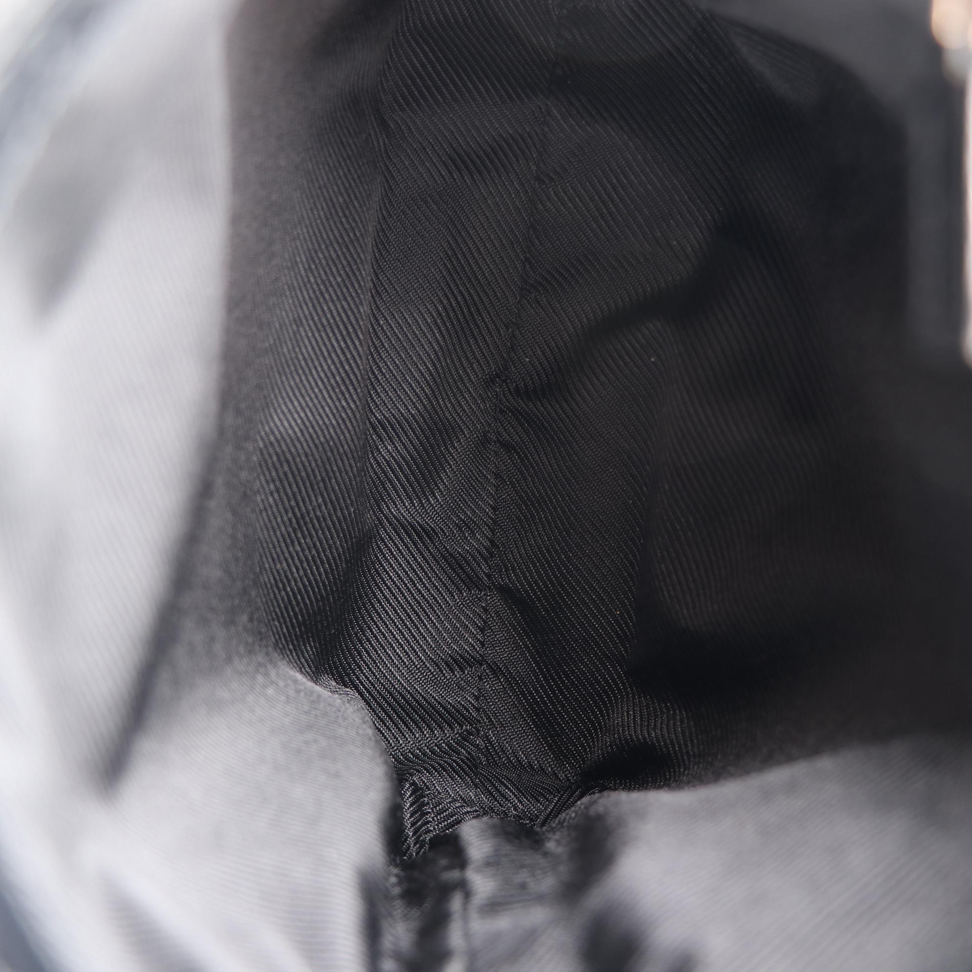 Gucci Small Crossbody Bag in Black Ballistic Nylon with Leather Trim