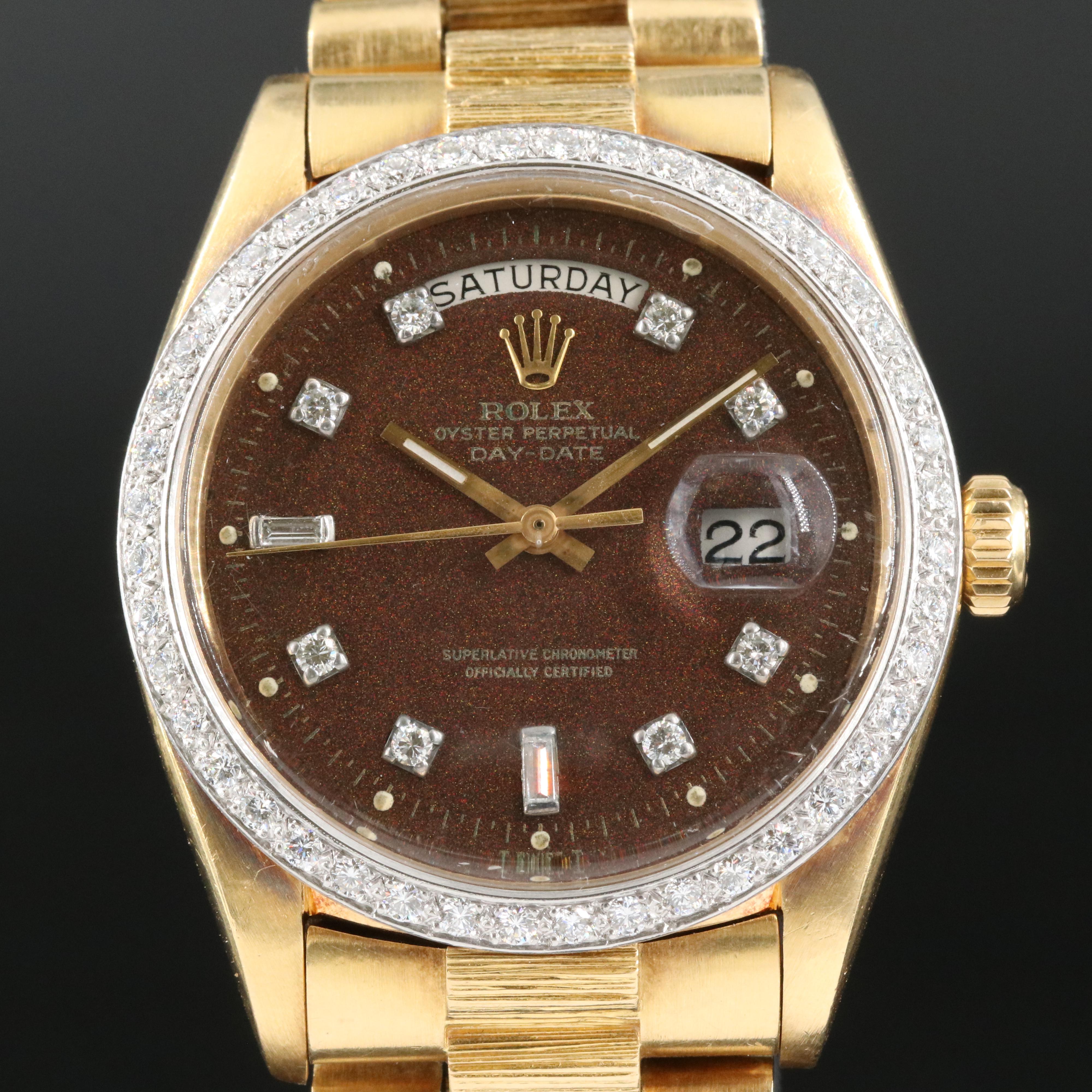 1971 Rolex "Presidental" Diamond Day - Date Platinum and 18K Watch