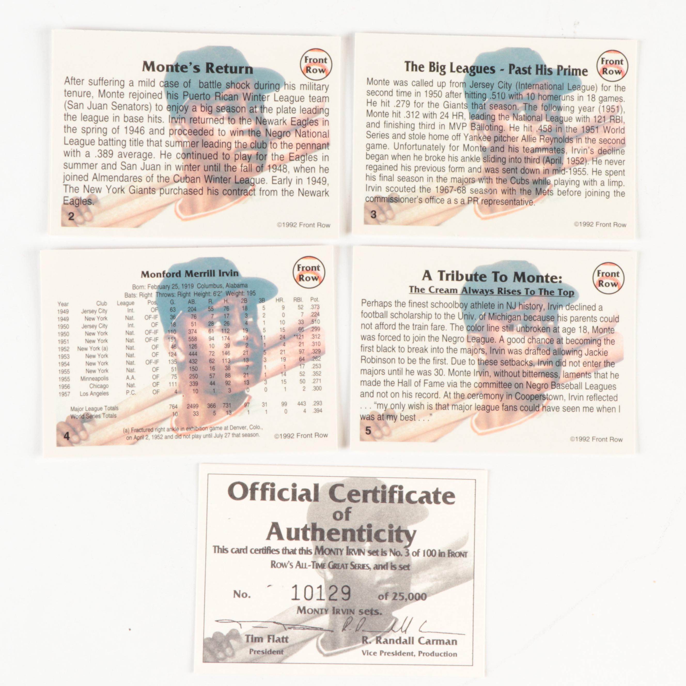 Front Row, More Baseball, Football, Basketball Cards, Signed Irvin, 1950s–2010s