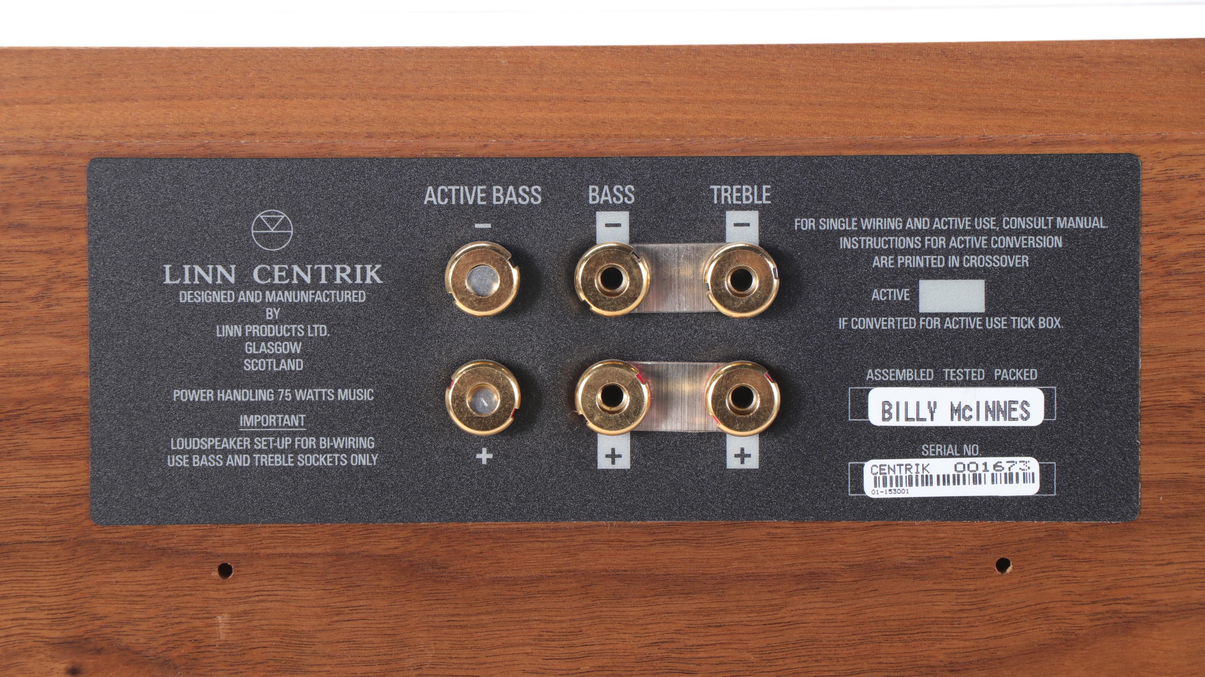 Linn Centrik Two-Way Center Speakers and Linn Tukan Bookshelf Speakers