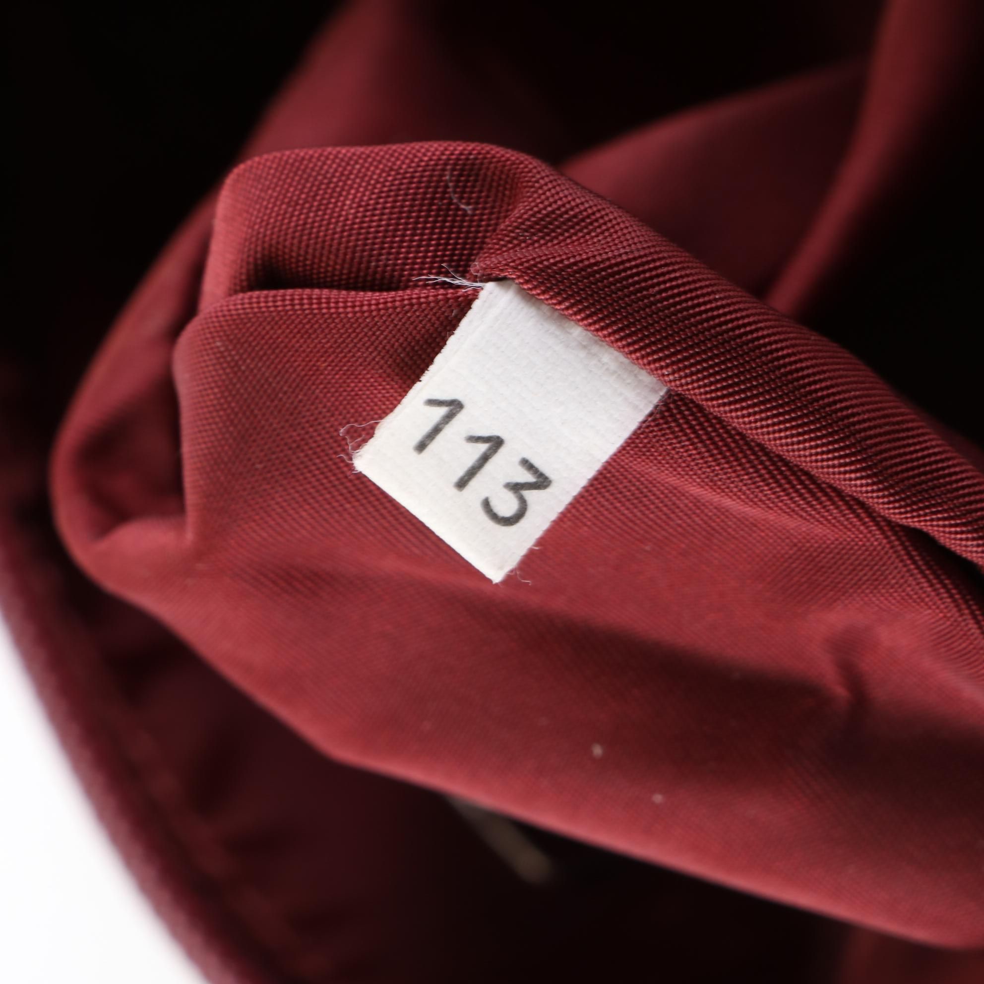 Prada Canvas Shoulder Bag with Leather Trim