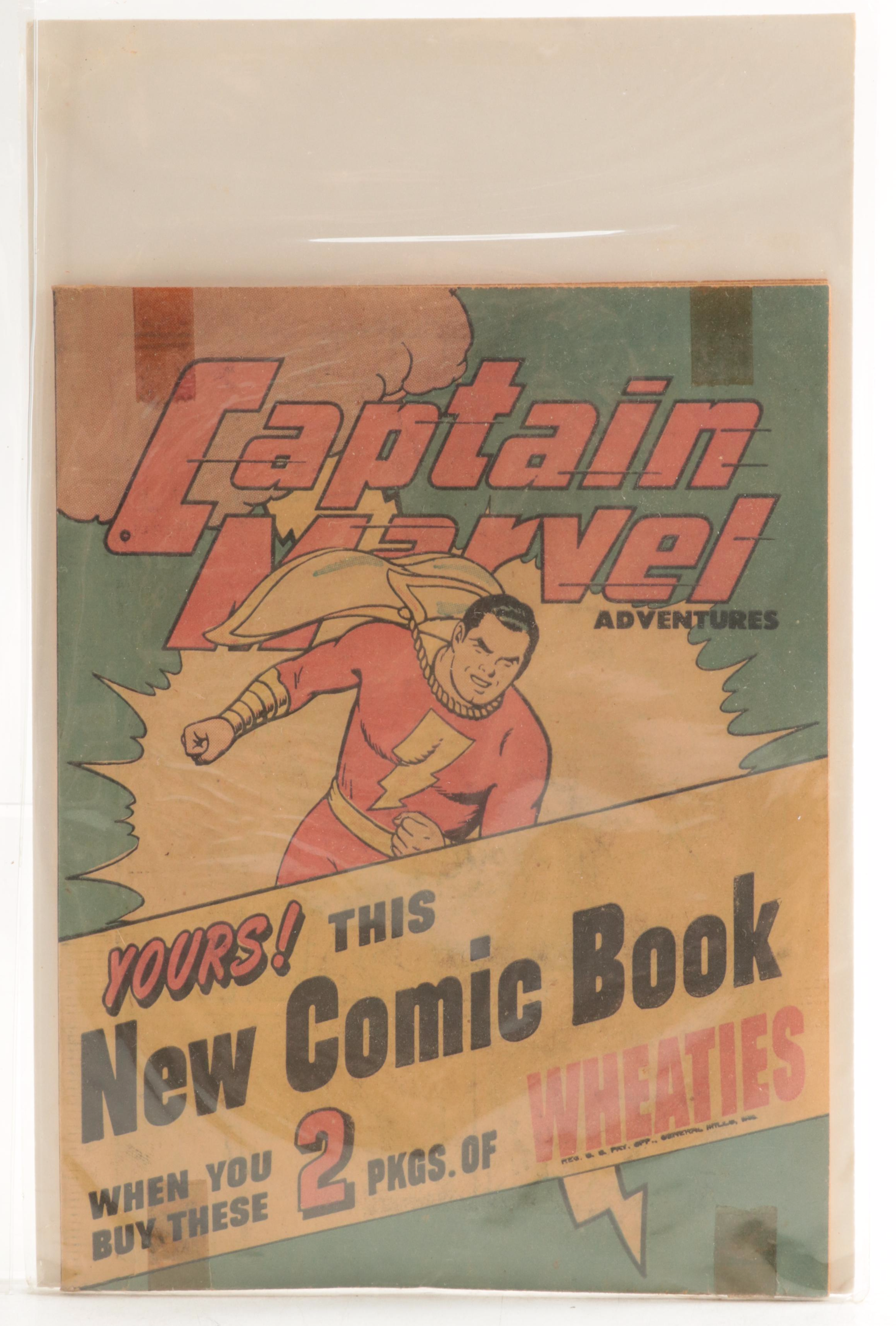 "Flash" and "Captain Marvel Adventures" Wheaties Miniature Edition Comic Books