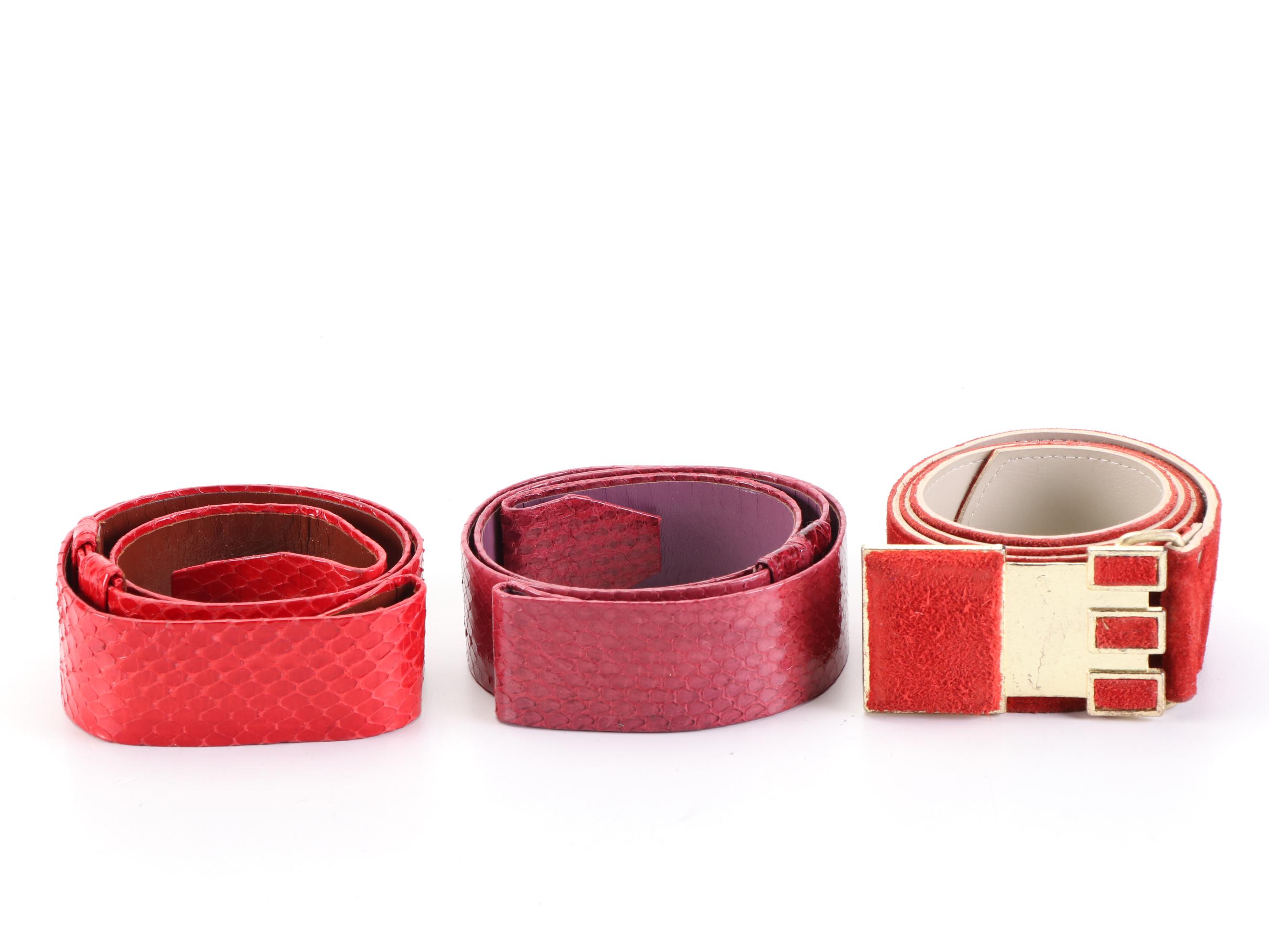 Alexis Kirk, Carlisle, David D. and More Belts in Leather, Snakeskin, and Suede