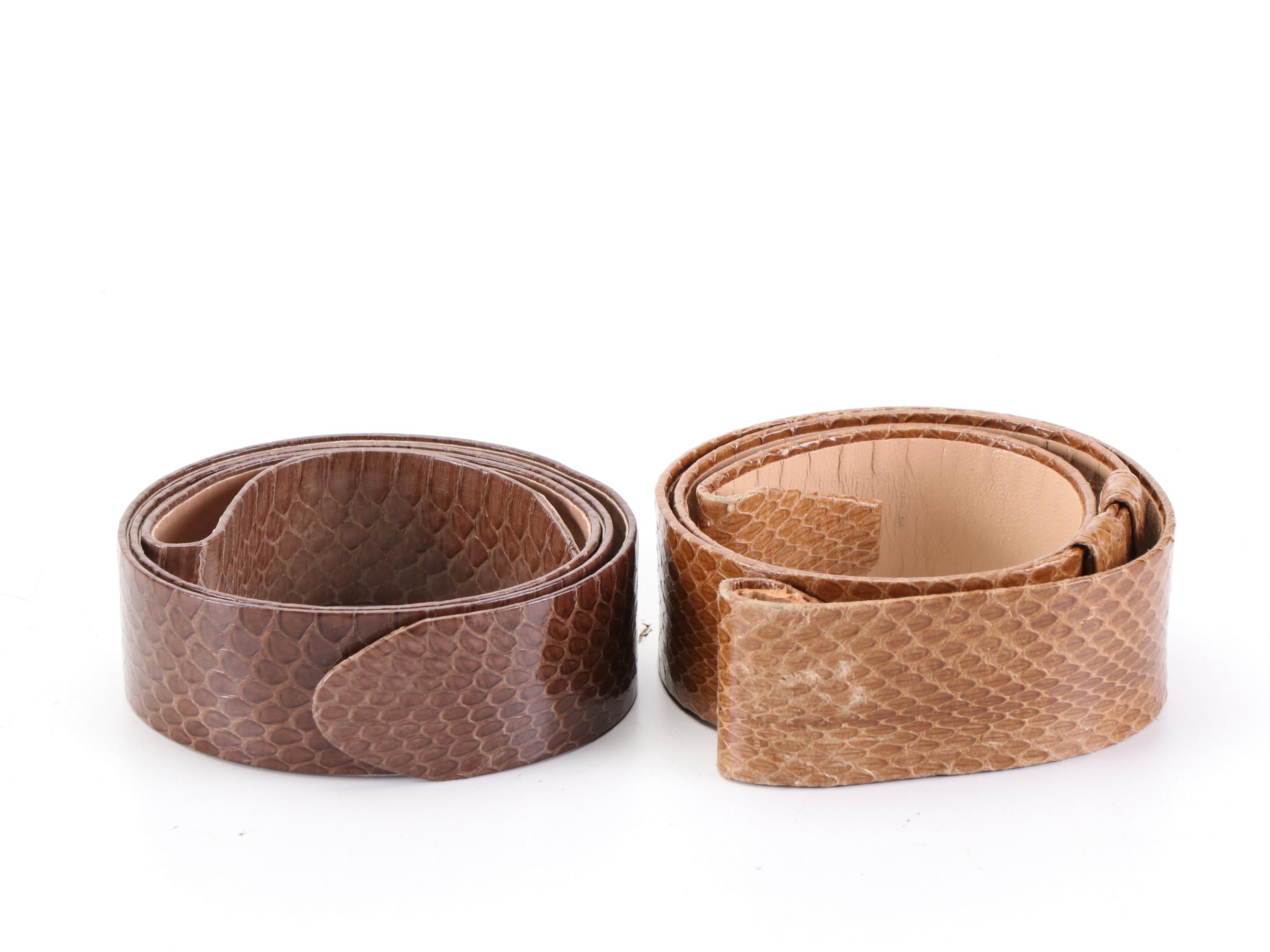 Alexis Kirk, Carlisle, David D. and More Belts in Leather, Snakeskin, and Suede