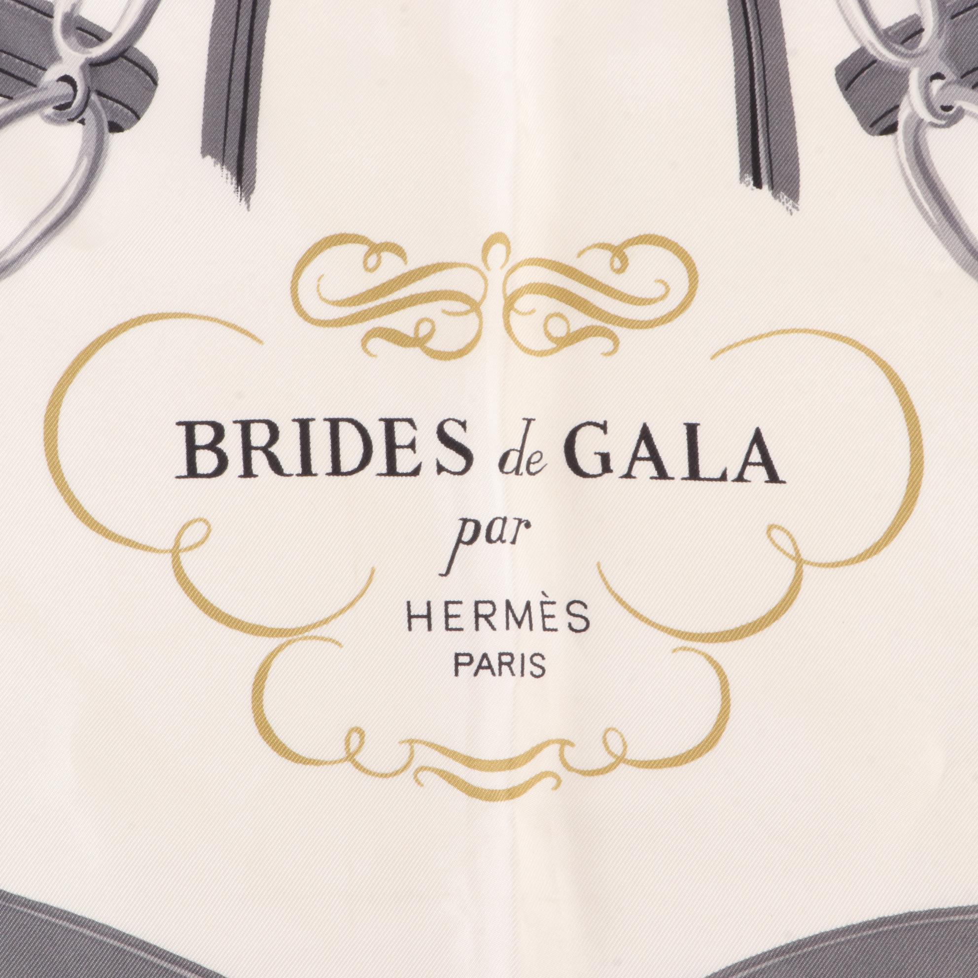Hermès ''Brides de Gala'' Scarf 90 in Silk Twill