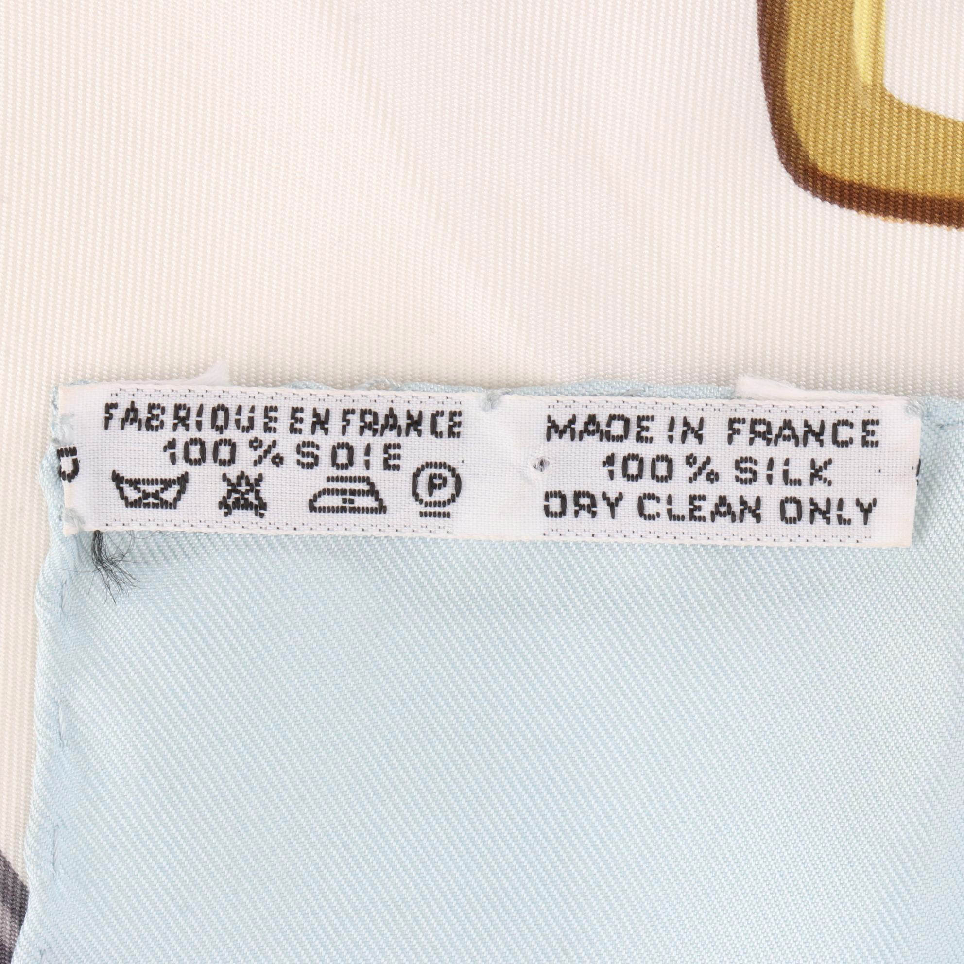 Hermès ''Brides de Gala'' Scarf 90 in Silk Twill