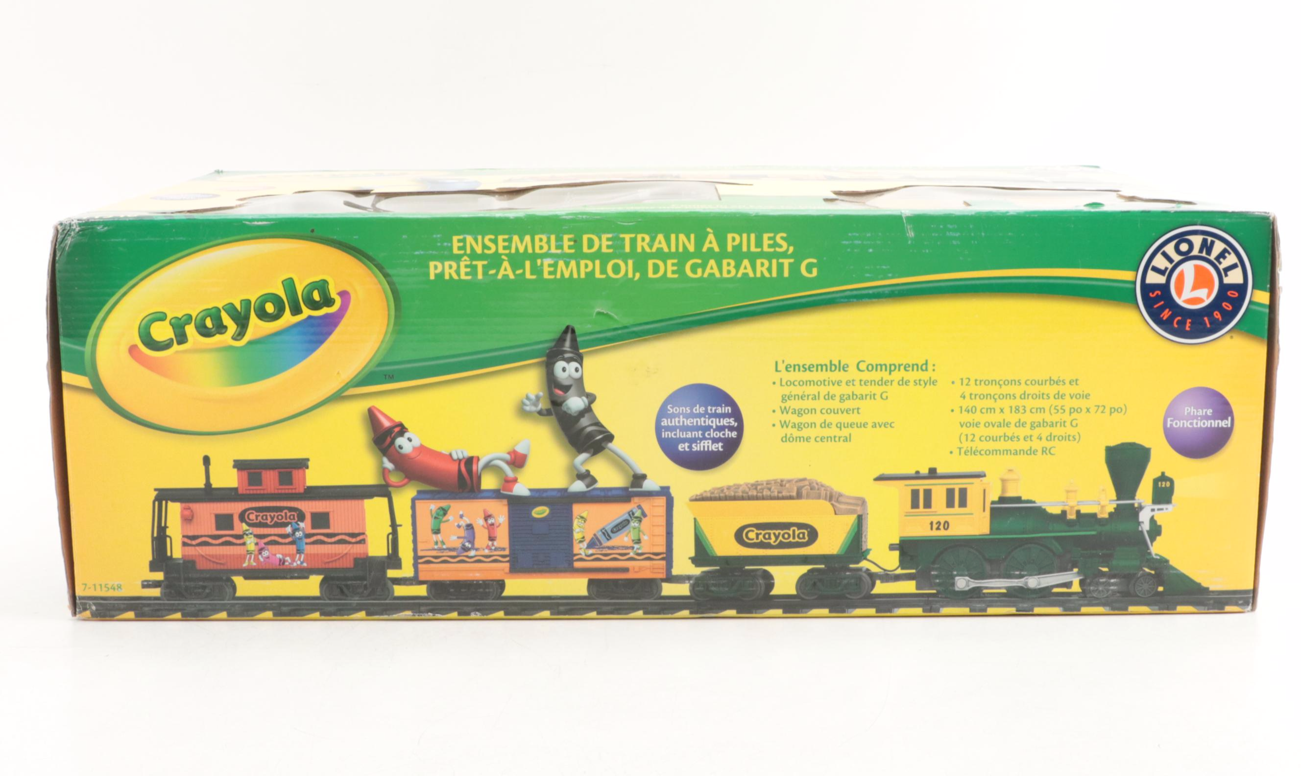 Lionel Crayola G Gauge Battery Powered Train Set