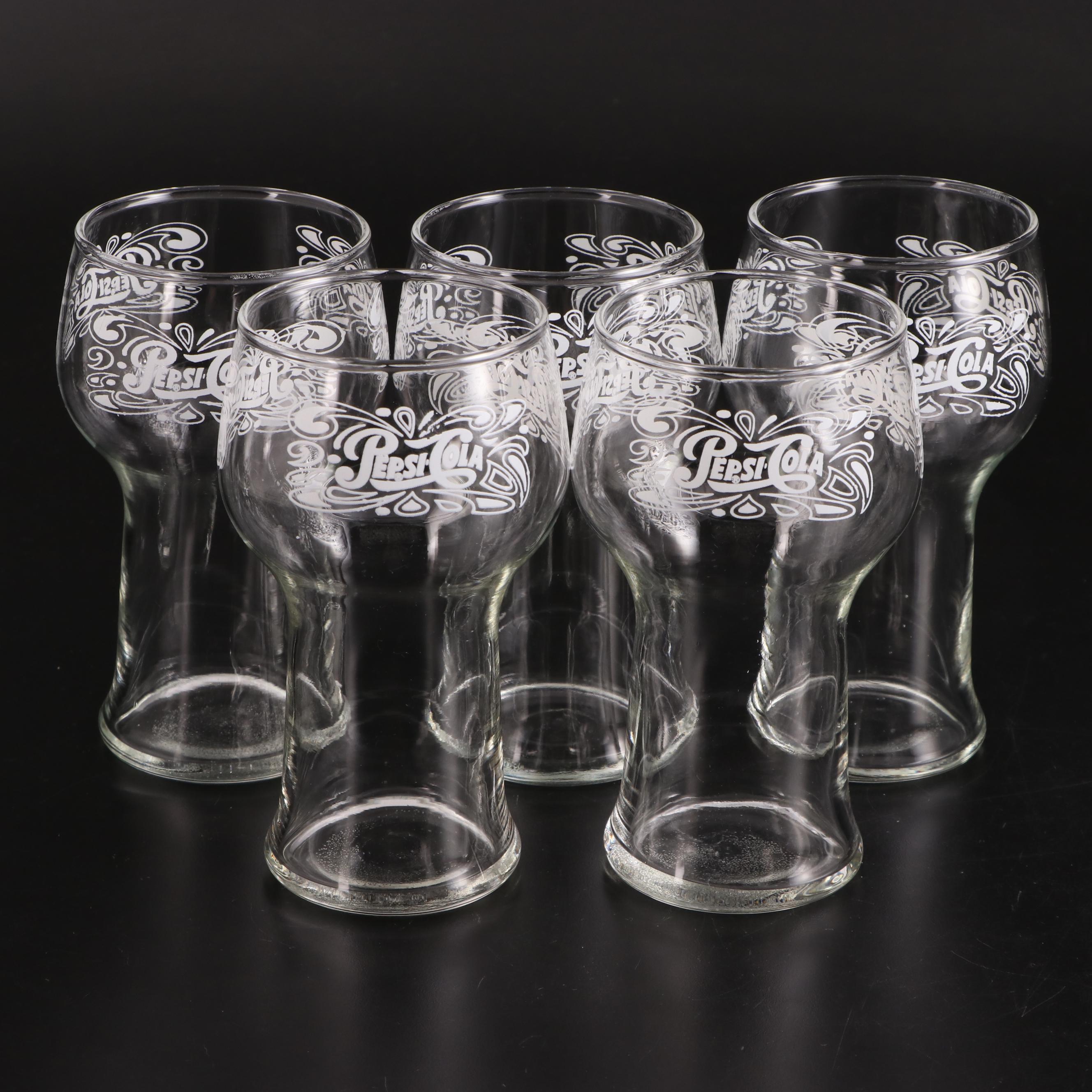 Pepsi-Cola Glass Tumblers, Mid to Late 20th Century