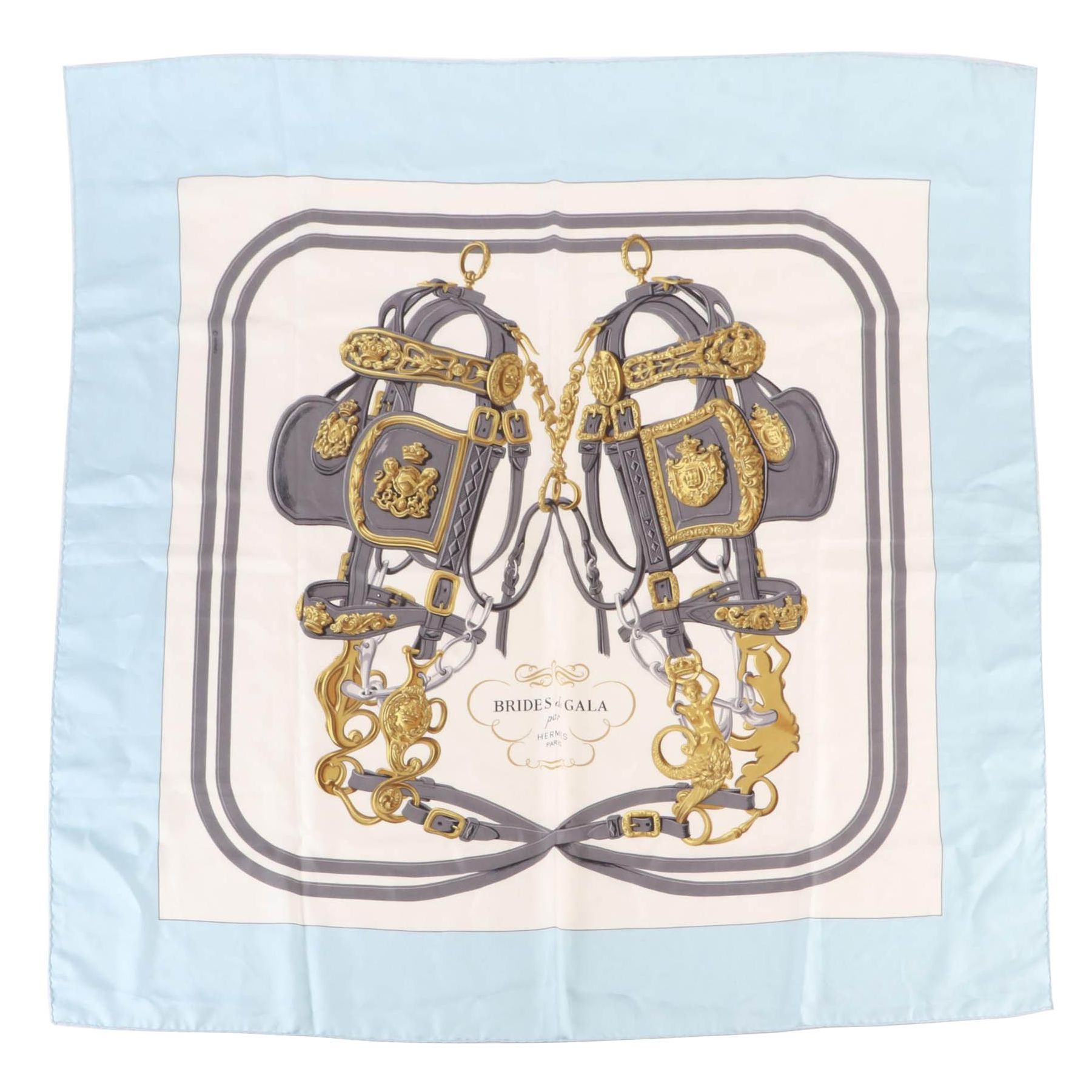 Hermès ''Brides de Gala'' Scarf 90 in Silk Twill