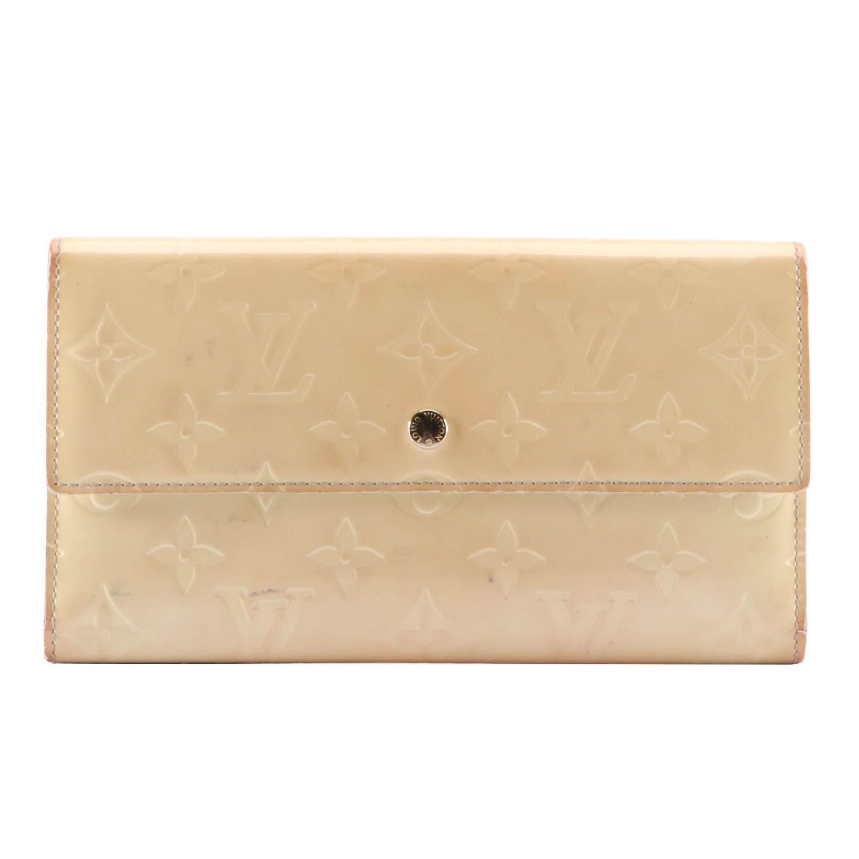 Louis Vuitton International Wallet in Monogram Vernis with Box