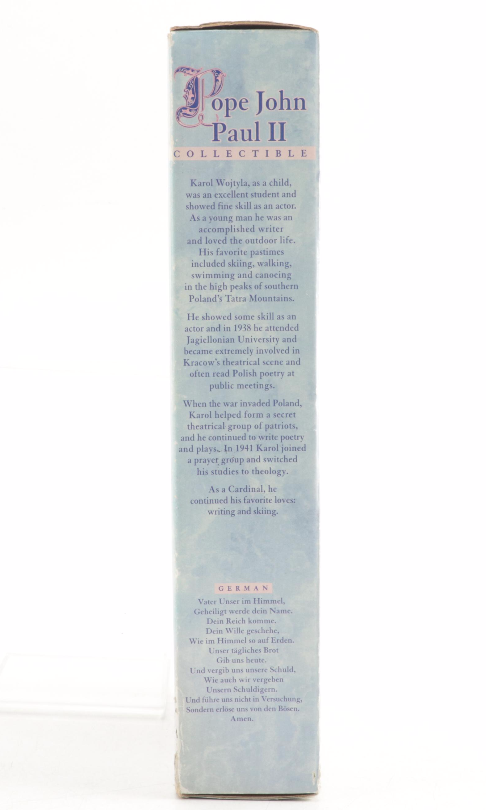 Pope John Paul II Collectible Doll with "A History of the Archdiocese" and More